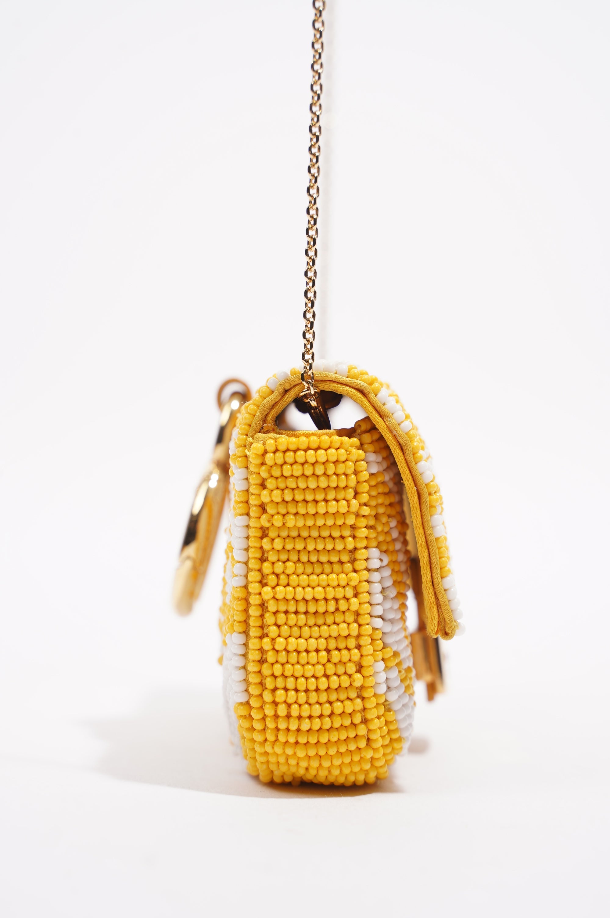 Fendi Vertigo Bag Yellow / White Nano
