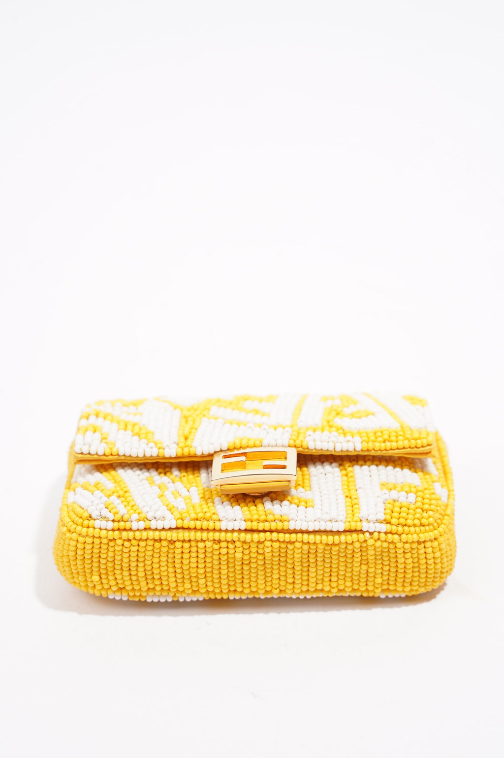 Fendi Vertigo Bag Yellow / White Nano