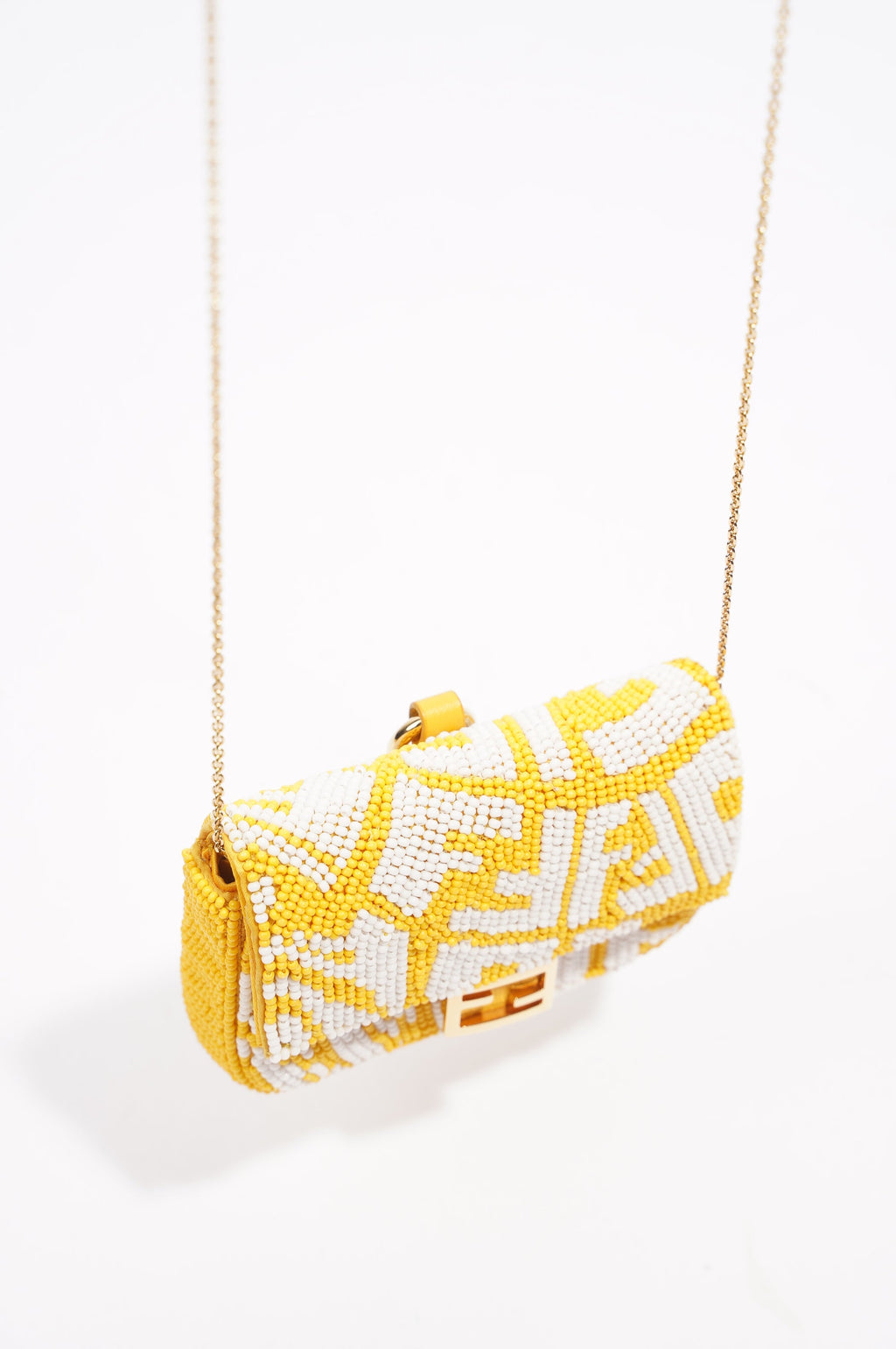 Fendi Vertigo Bag Yellow / White Nano