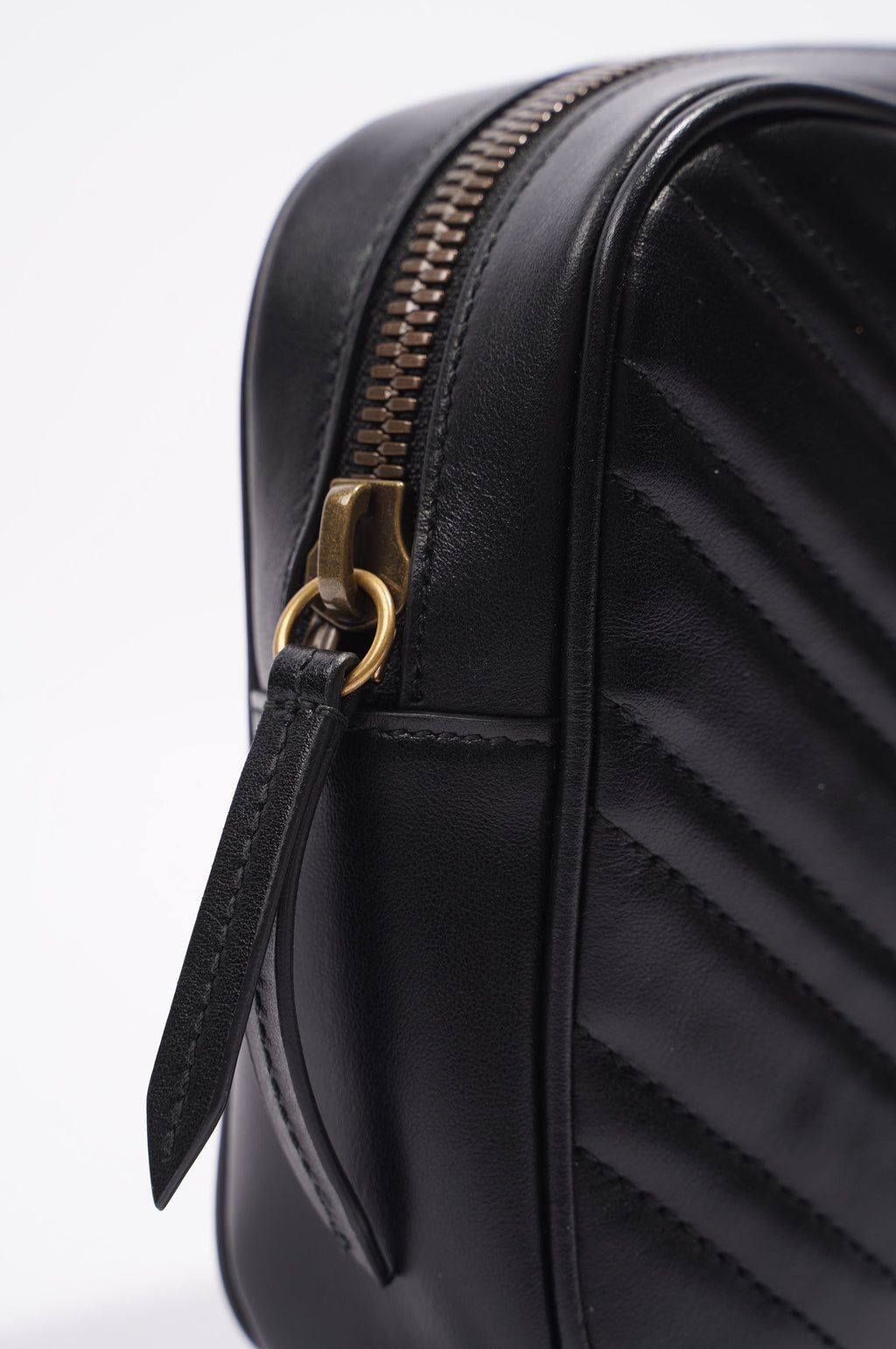 Gucci Marmont Belt Bag Black Matelasse Leather 80cm 32"