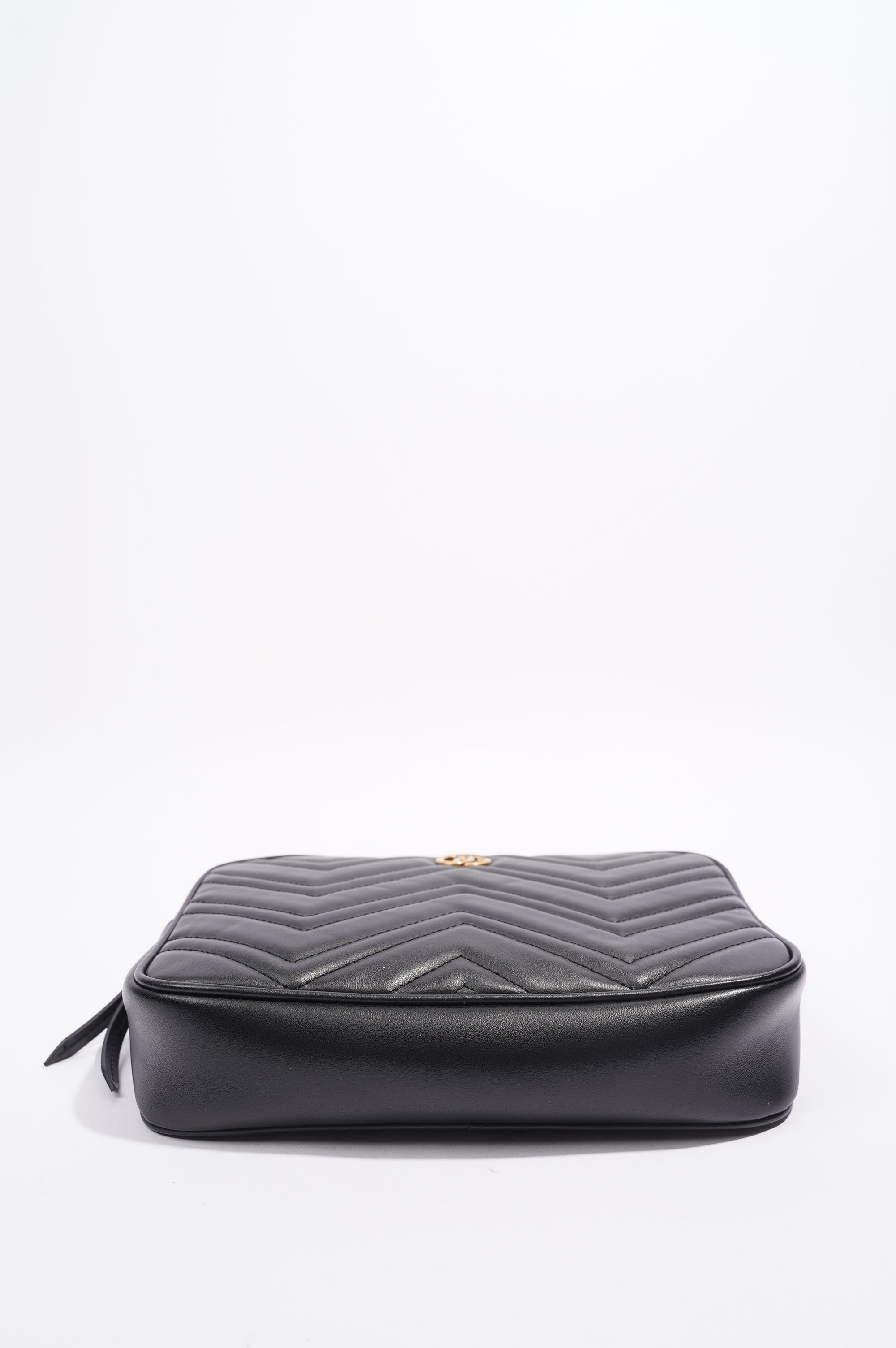 Gucci Marmont Belt Bag Black Matelasse Leather 80cm 32"