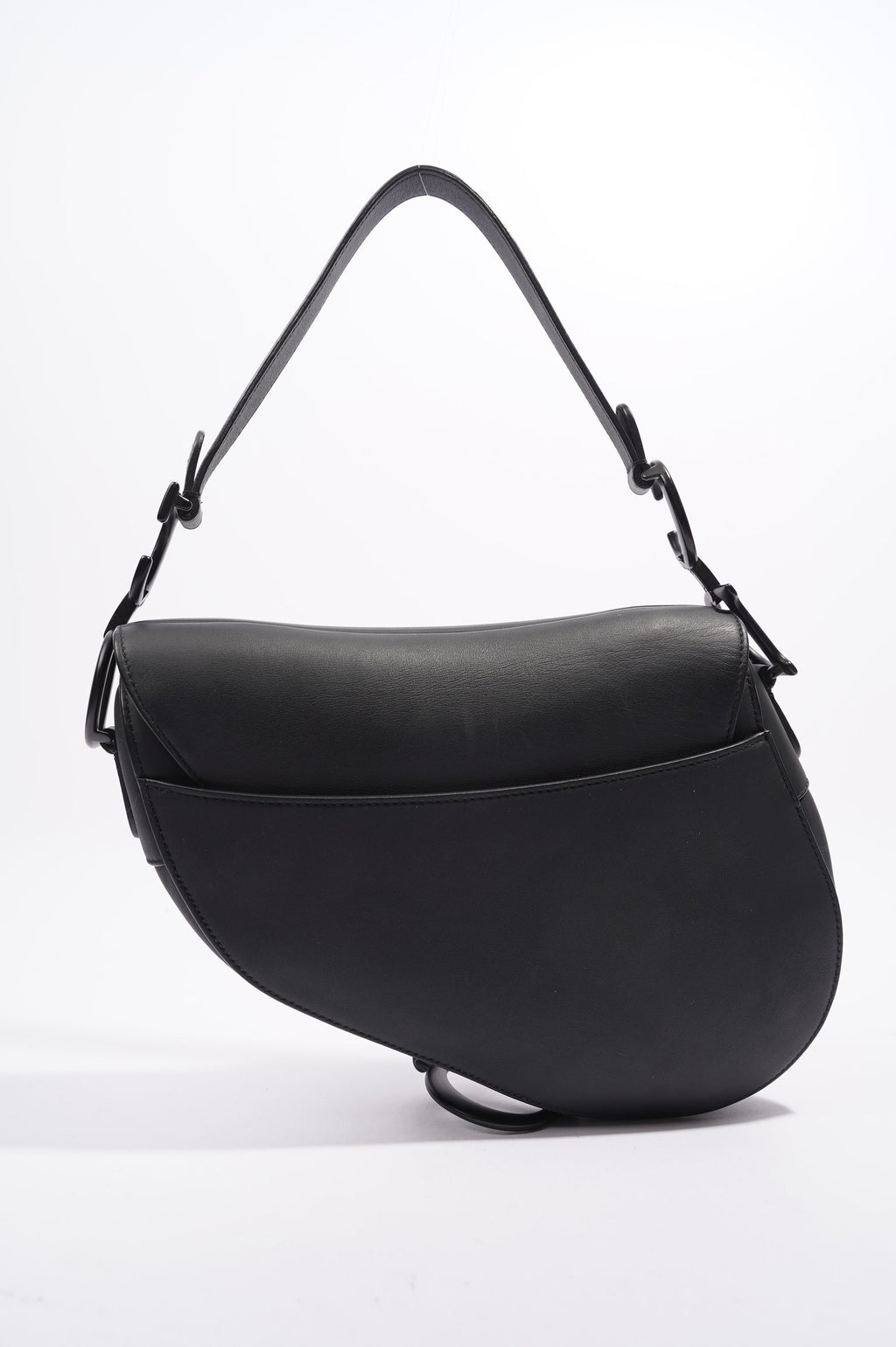Christian Dior Ultra Matte Saddle Black Leather