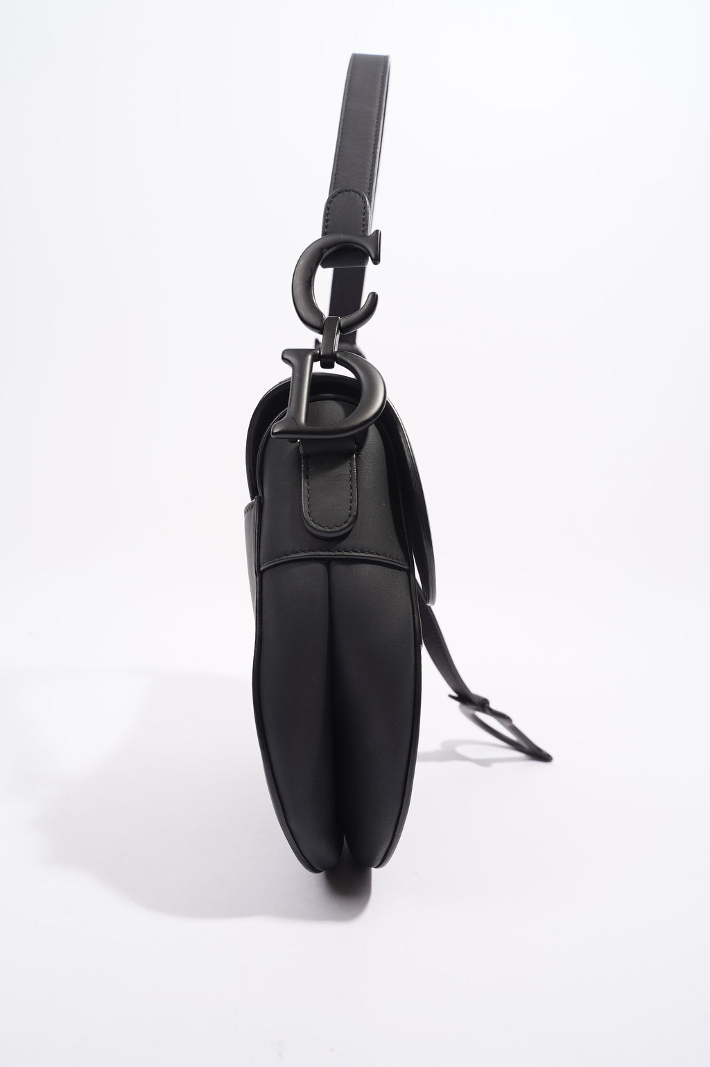 Christian Dior Ultra Matte Saddle Black Leather