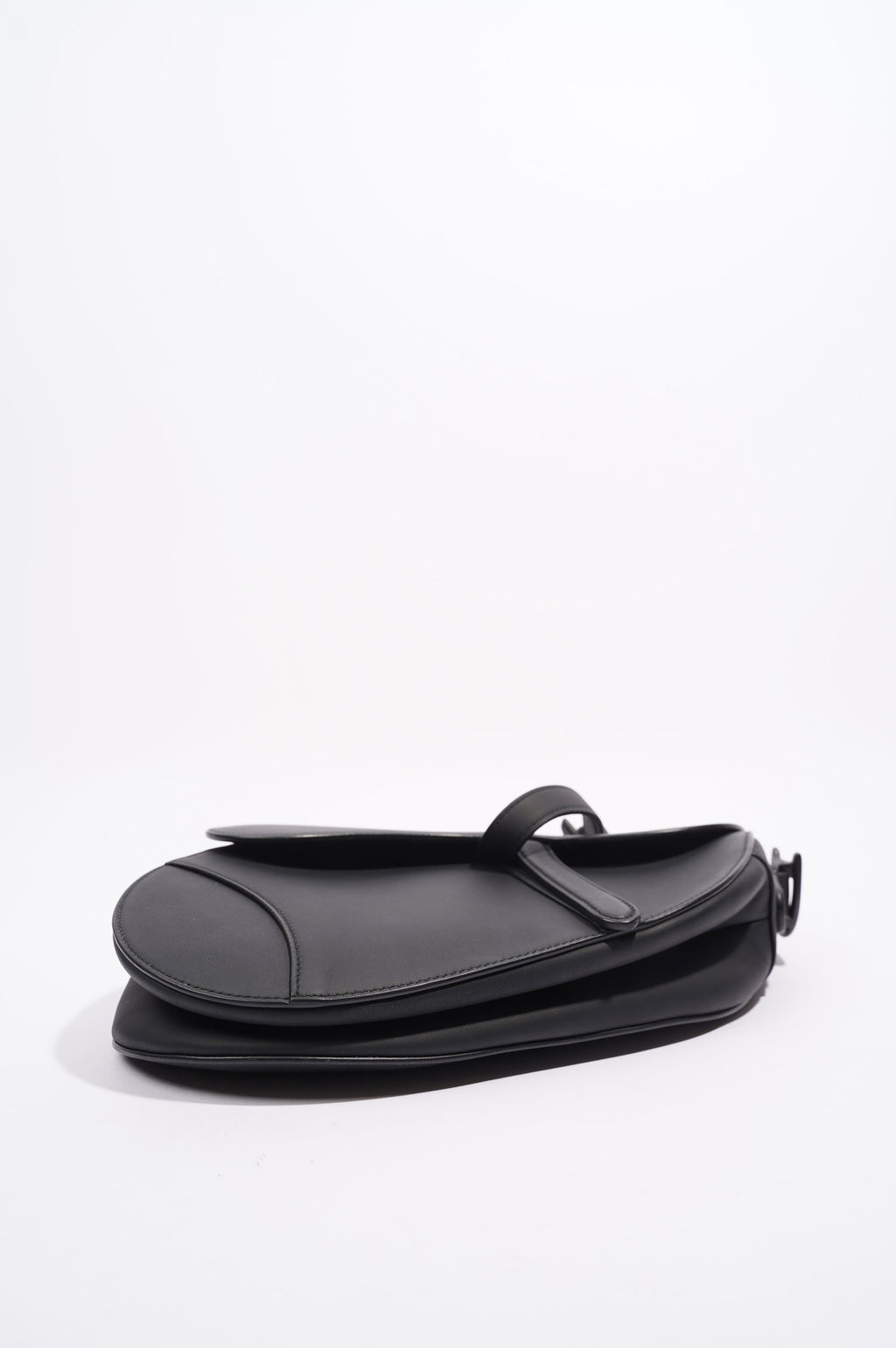 Christian Dior Ultra Matte Saddle Black Leather