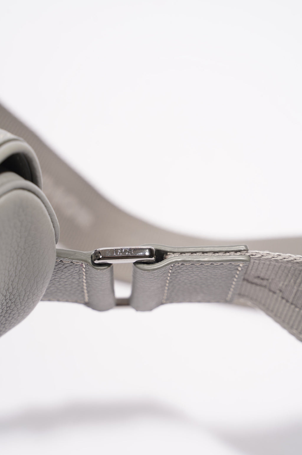 Christian Dior 1947 Saddle Bag Grey Leather OS