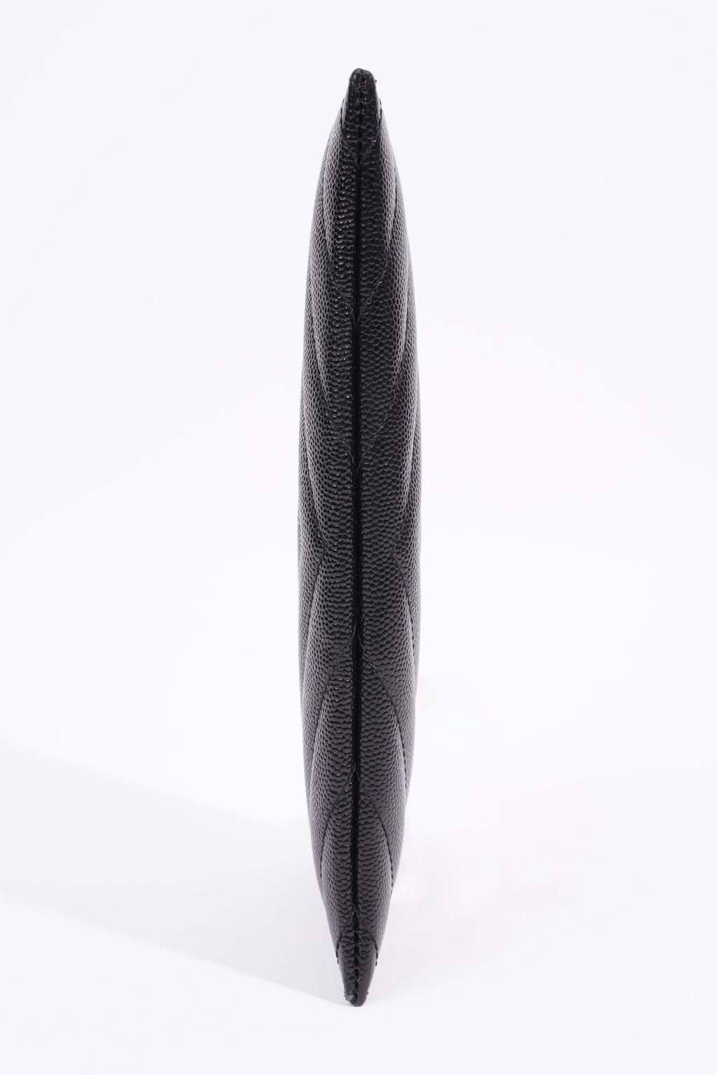 Saint Laurent Grain De Poudre Cassandra Bill Pouch Black Leather OS
