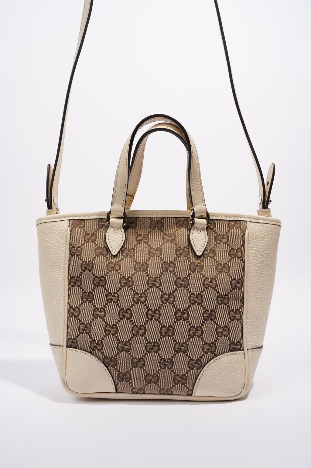 Gucci Bree GG Bag White and monogram Canvas Small