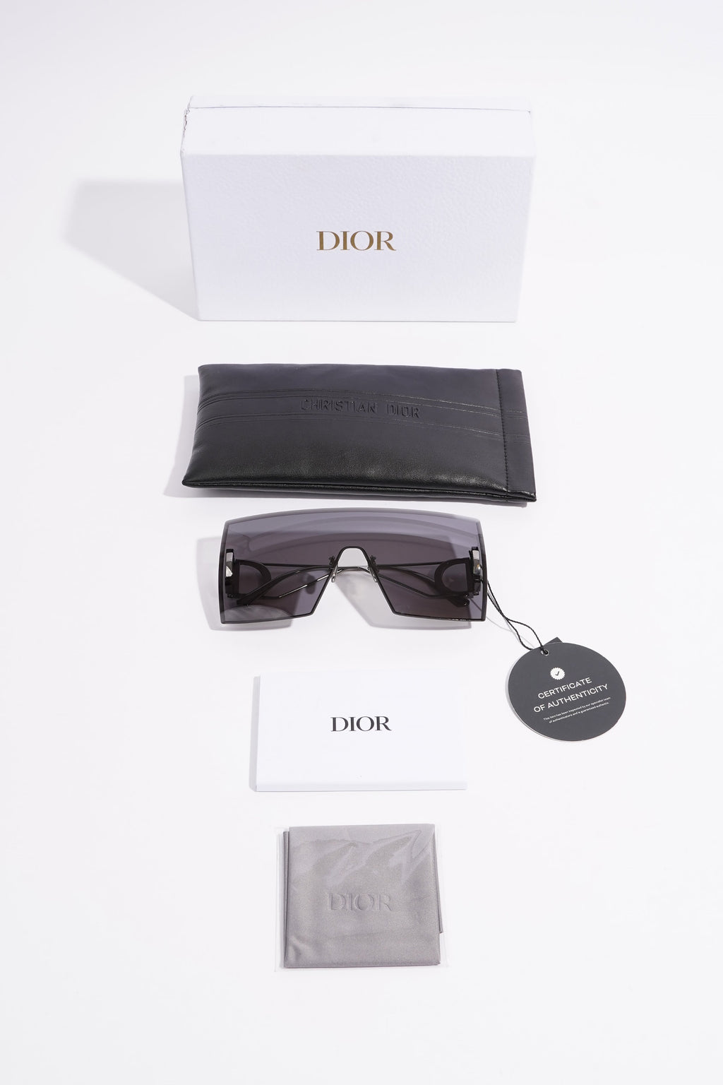 Christian Dior 30 Montaigne M1U Sunglasses Black / Silver Base Metal 135