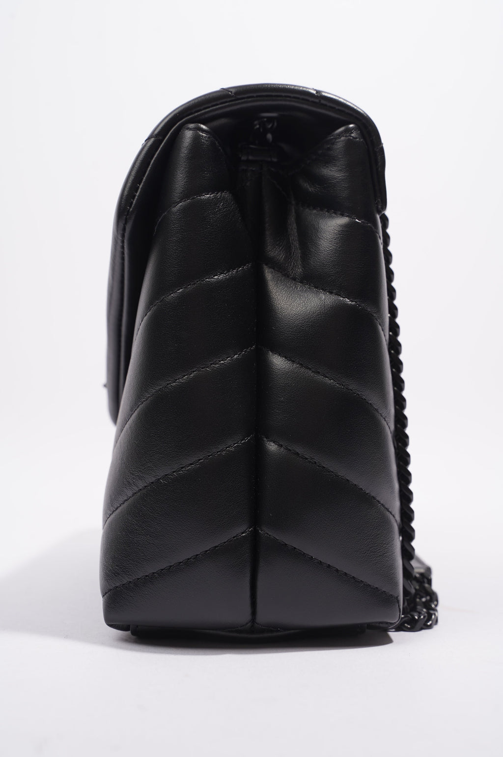 Saint Laurent LouLou Black Calfskin Leather Small