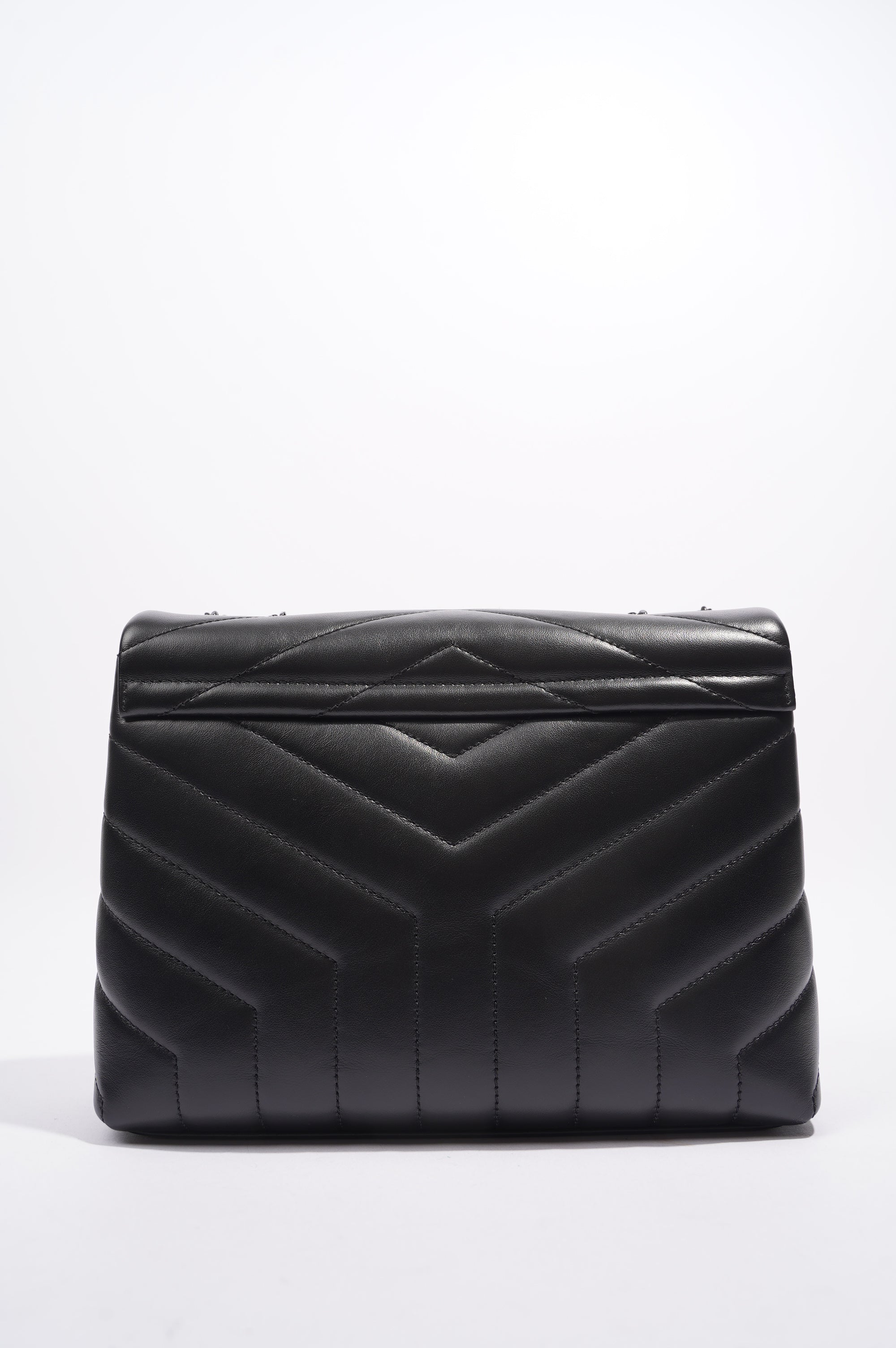 Saint Laurent LouLou Black Calfskin Leather Small
