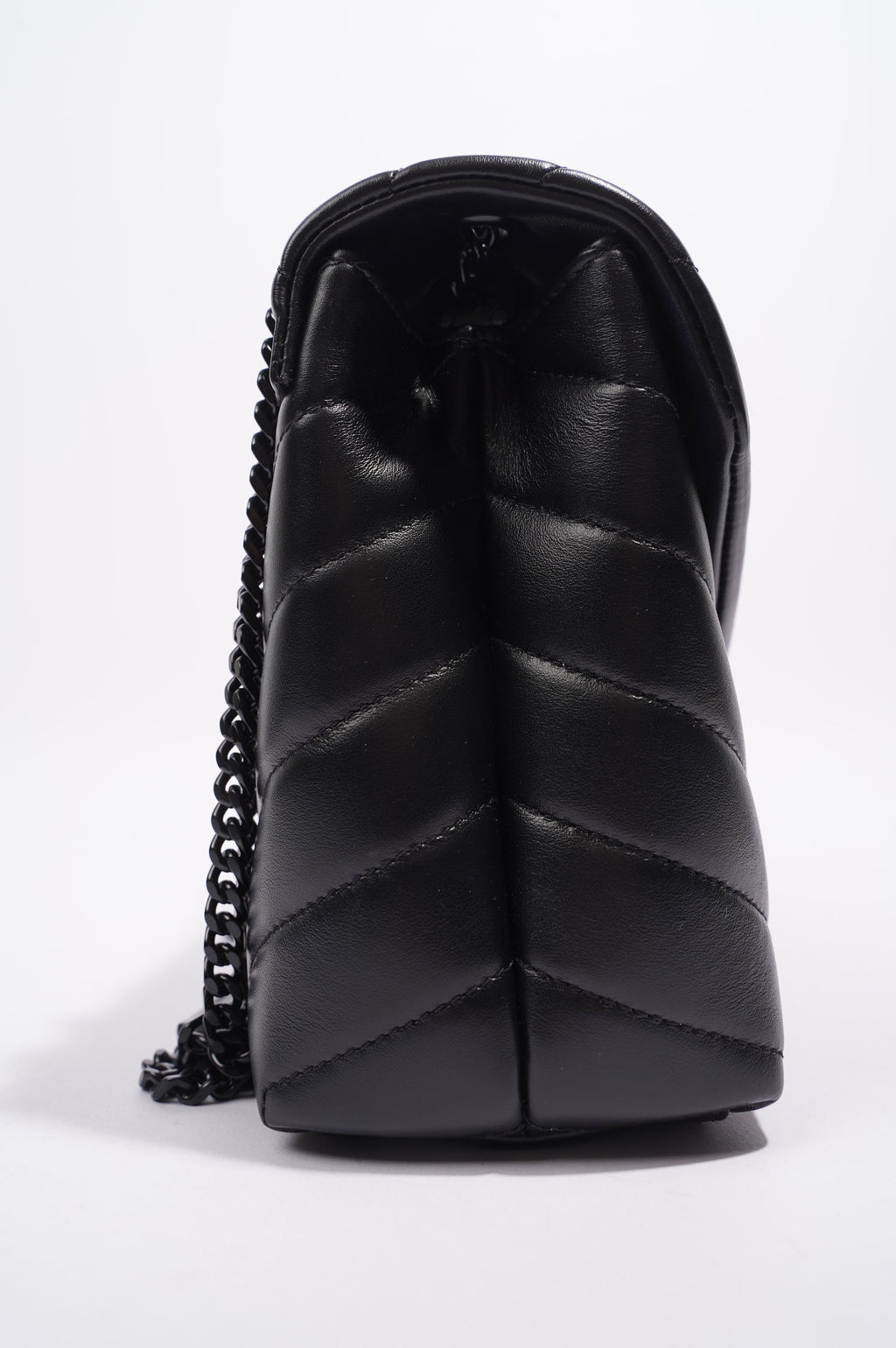 Saint Laurent LouLou Black Calfskin Leather Small