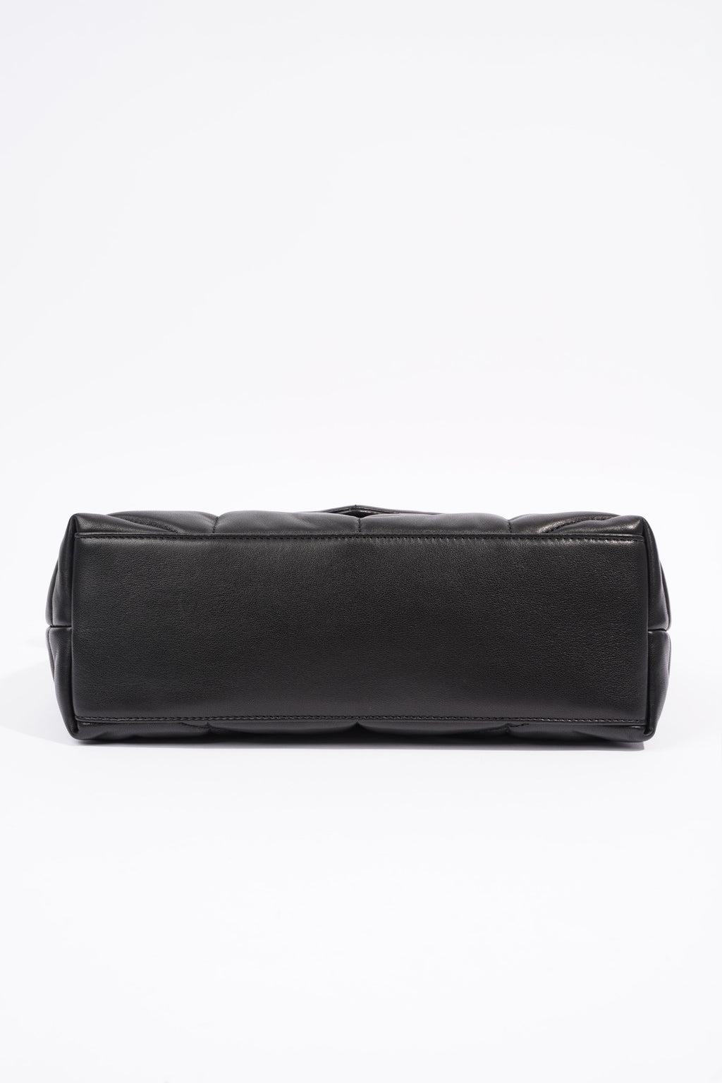 Saint Laurent Lou Lou Puffer Black Calfskin Leather Small