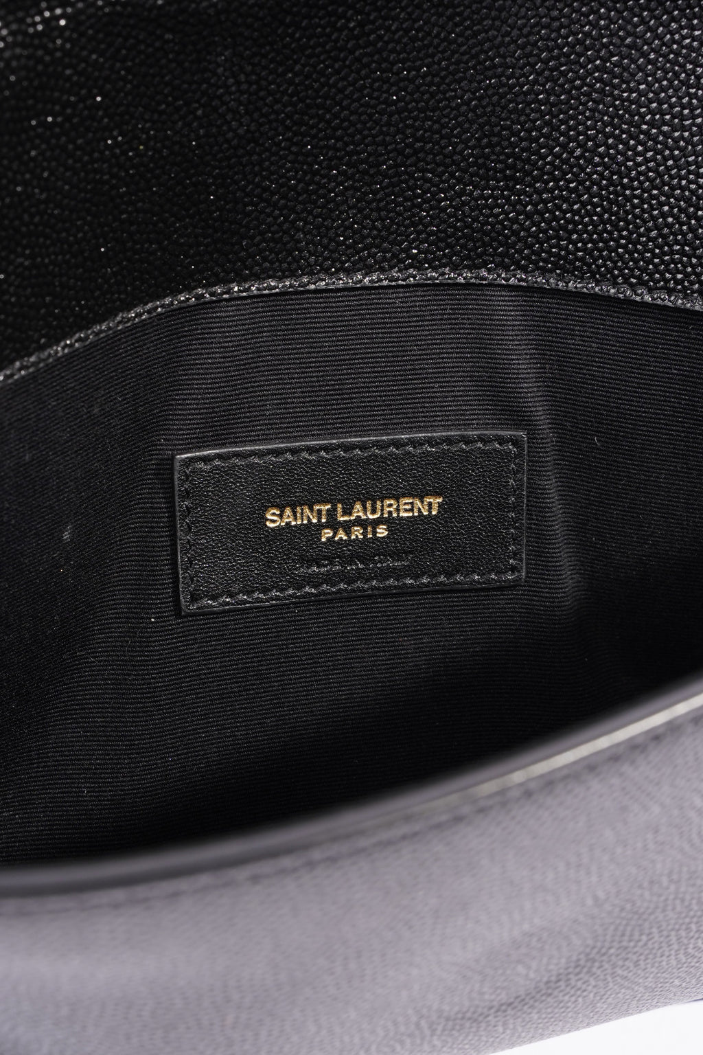 Saint Laurent Uptown Clutch Black Leather