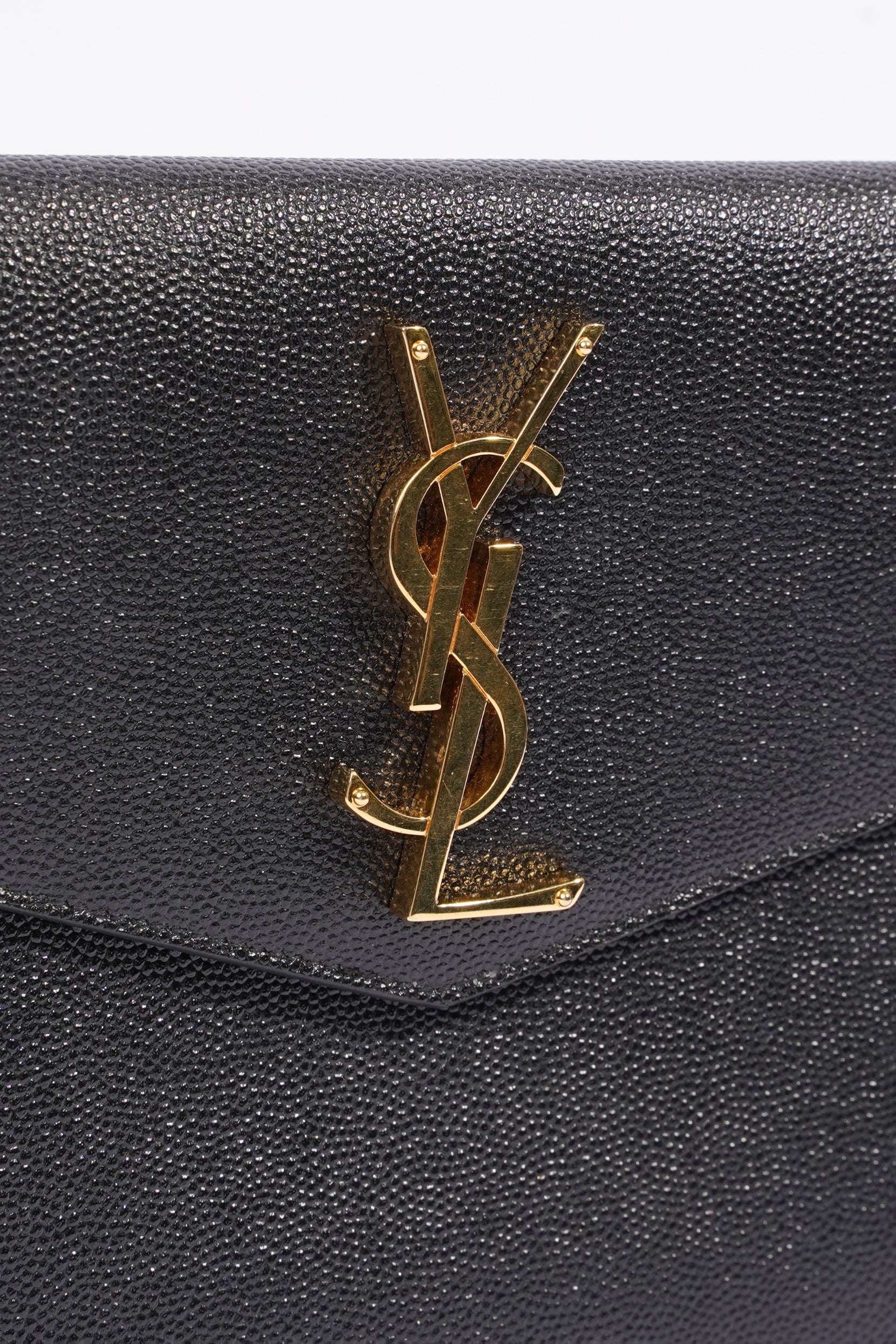 Saint Laurent Uptown Clutch Black Leather