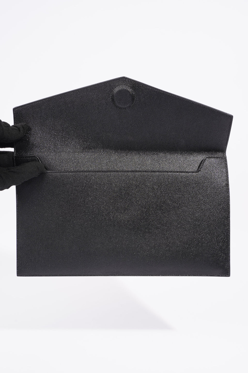 Saint Laurent Uptown Clutch Black Leather