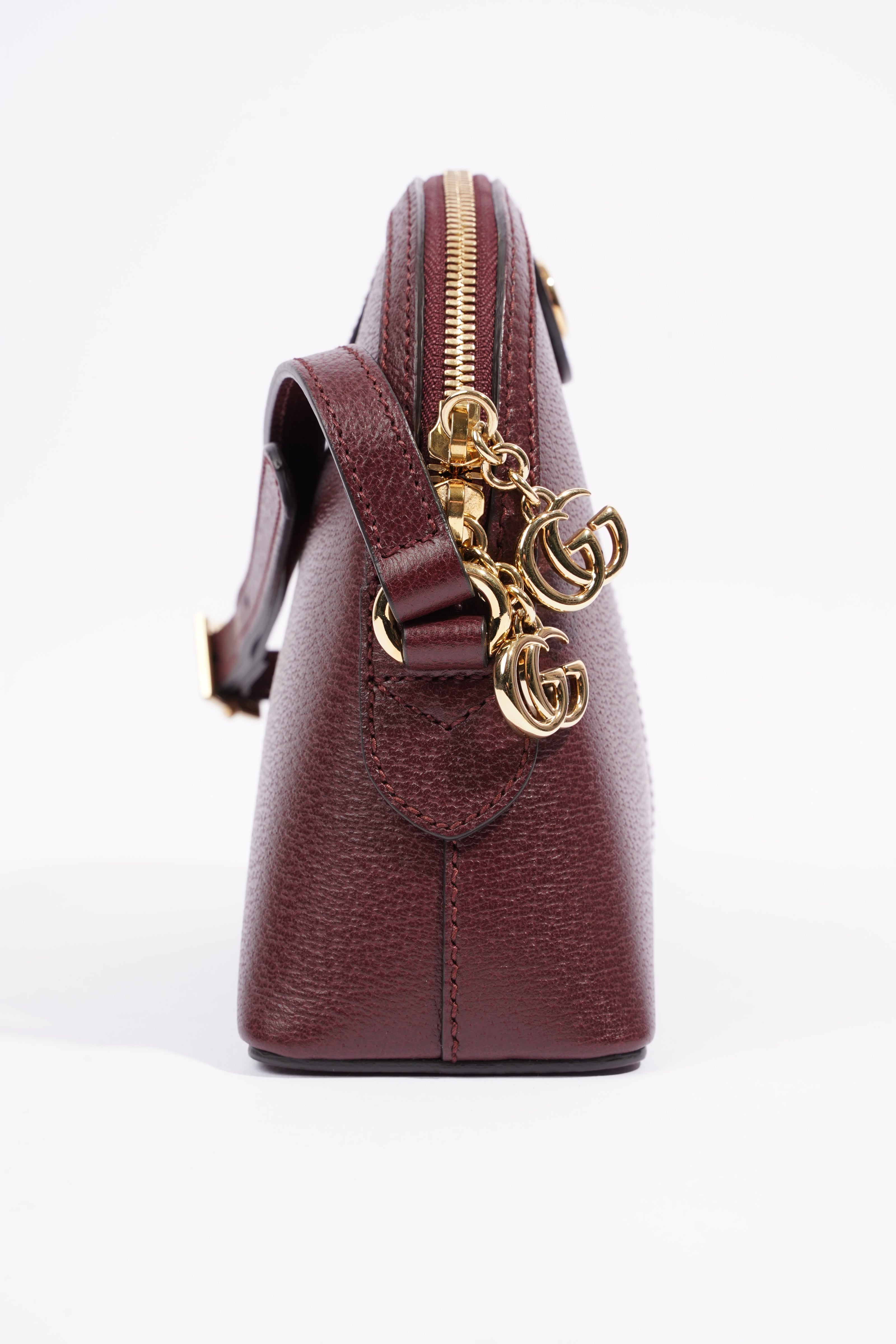 Gucci Ophidia GG Shoulder Bag Wine / Green / Red Leather