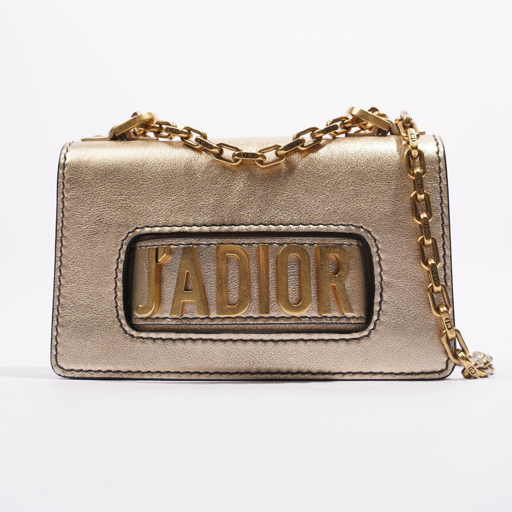 Christian Dior J'Adior Chain Flap Bag Golden Leather
