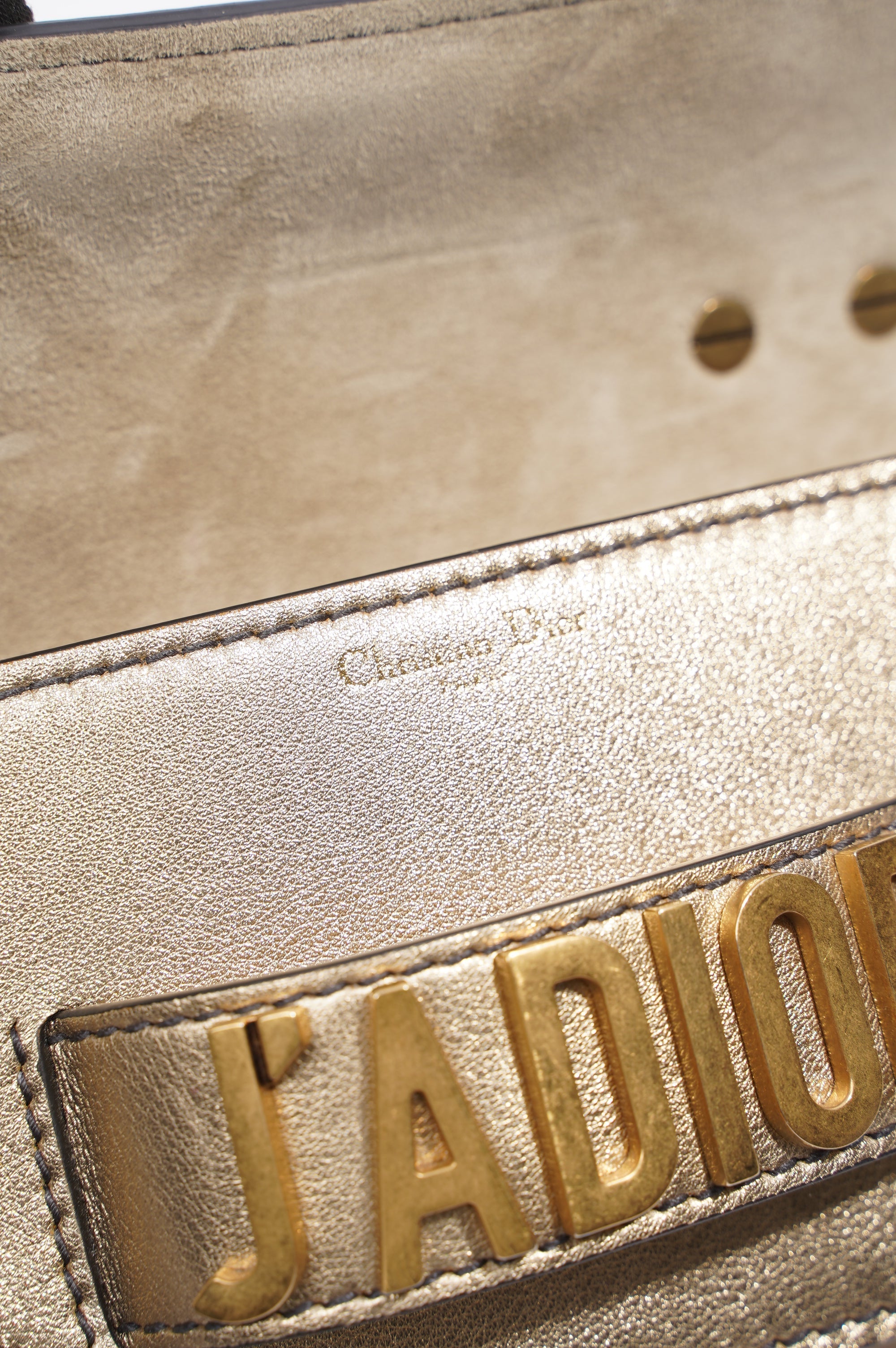 Christian Dior J'Adior Chain Flap Bag Golden Leather