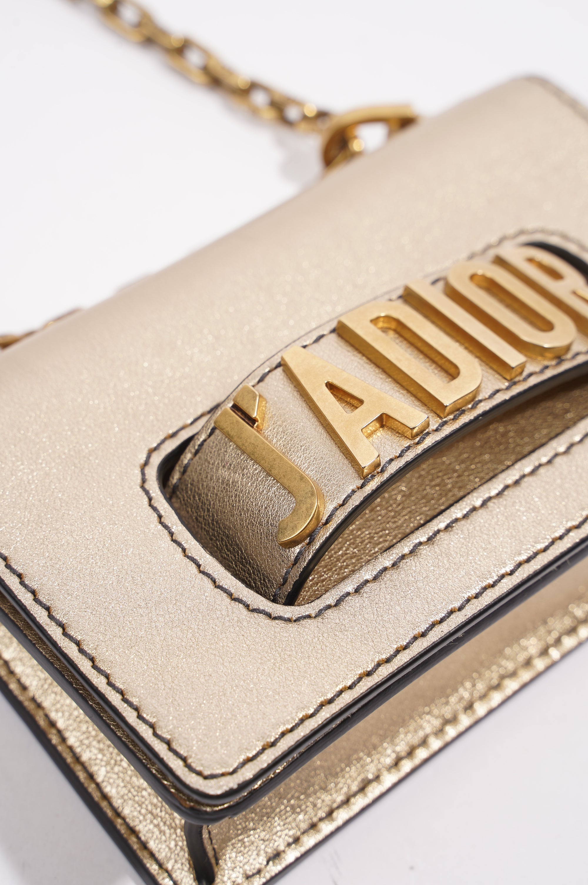 Christian Dior J'Adior Chain Flap Bag Golden Leather