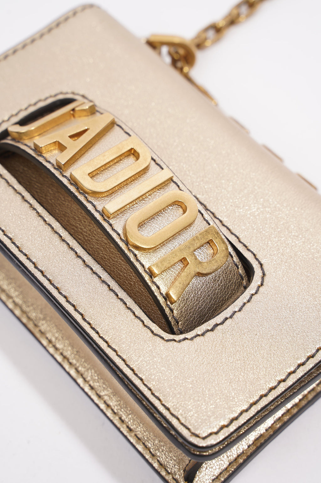 Christian Dior J'Adior Chain Flap Bag Golden Leather
