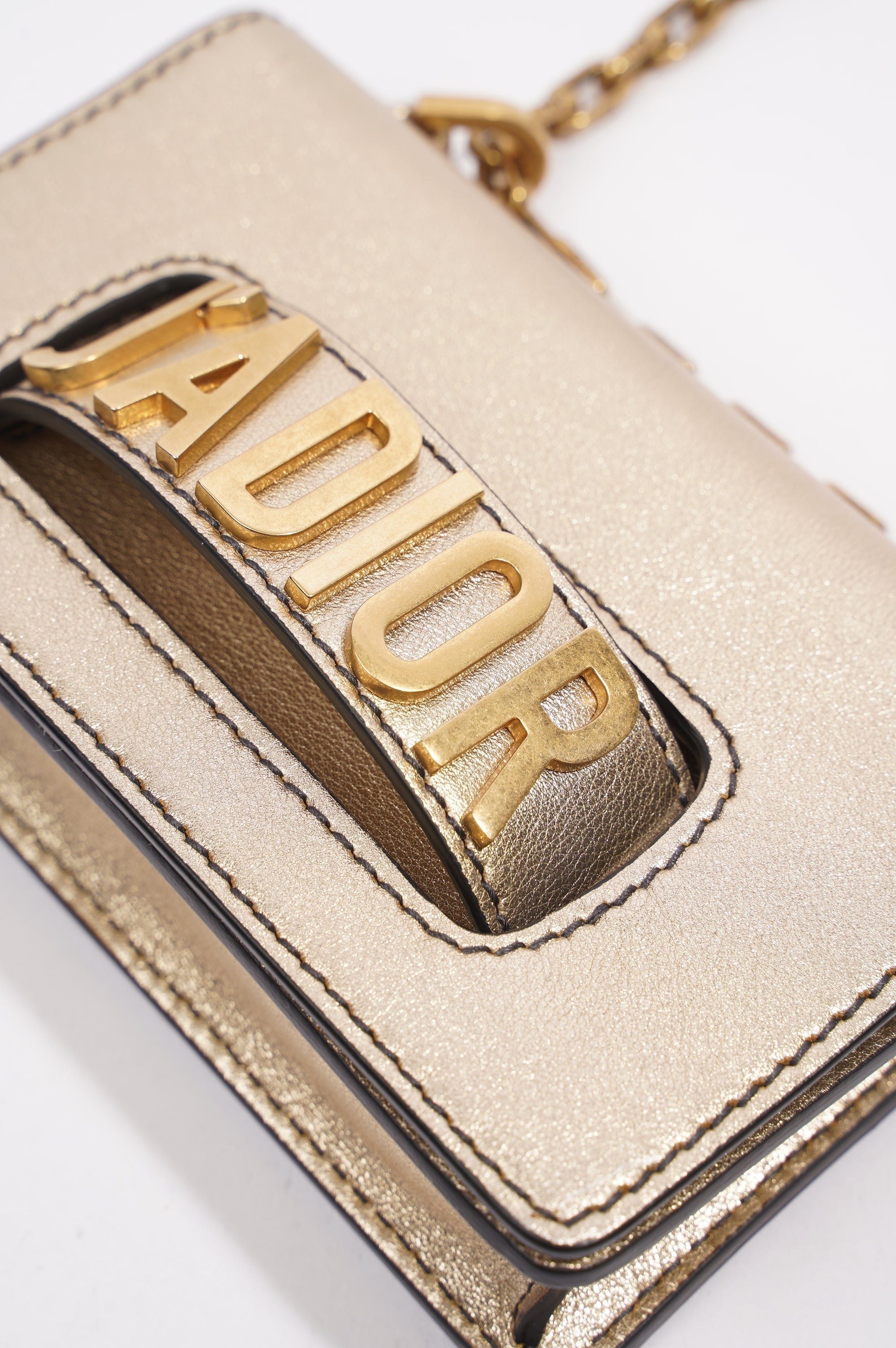 Christian Dior J'Adior Chain Flap Bag Golden Leather