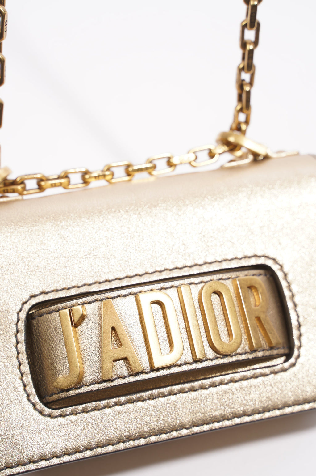 Christian Dior J'Adior Chain Flap Bag Golden Leather