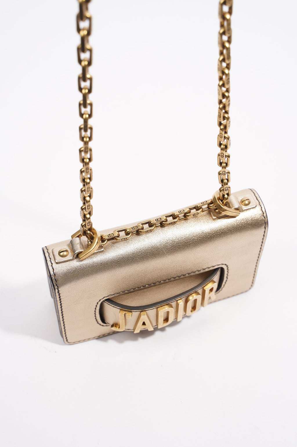 Christian Dior J'Adior Chain Flap Bag Golden Leather