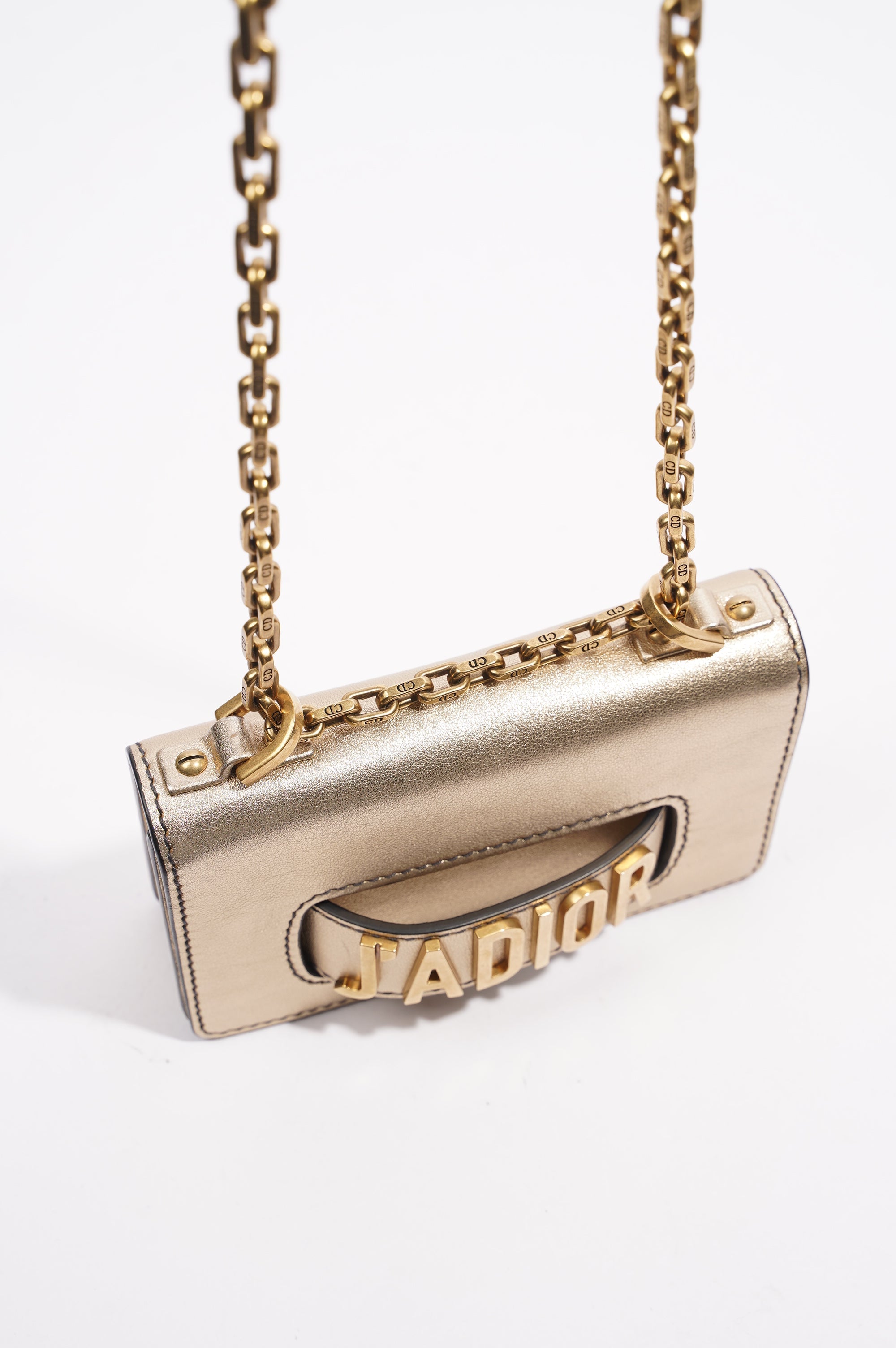 Christian Dior J'Adior Chain Flap Bag Golden Leather