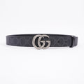 Gucci GG Marmont Reversible Belt Black GG Supreme Canvas 85cm 34"