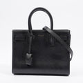 Saint Laurent Sac De Jour Black Calfskin Leather Baby