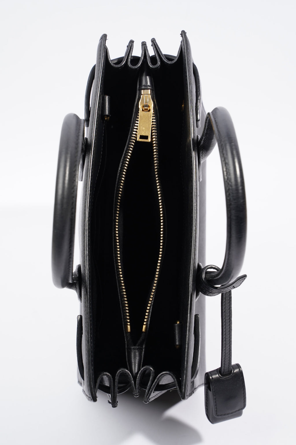 Saint Laurent Sac De Jour Black Calfskin Leather Baby