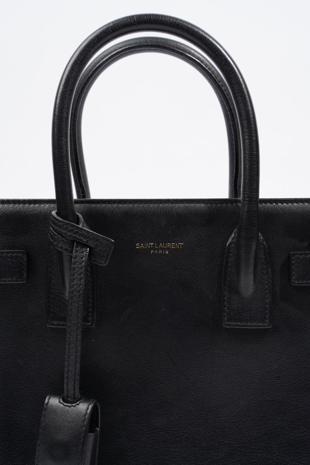 Saint Laurent Sac De Jour Black Calfskin Leather Baby