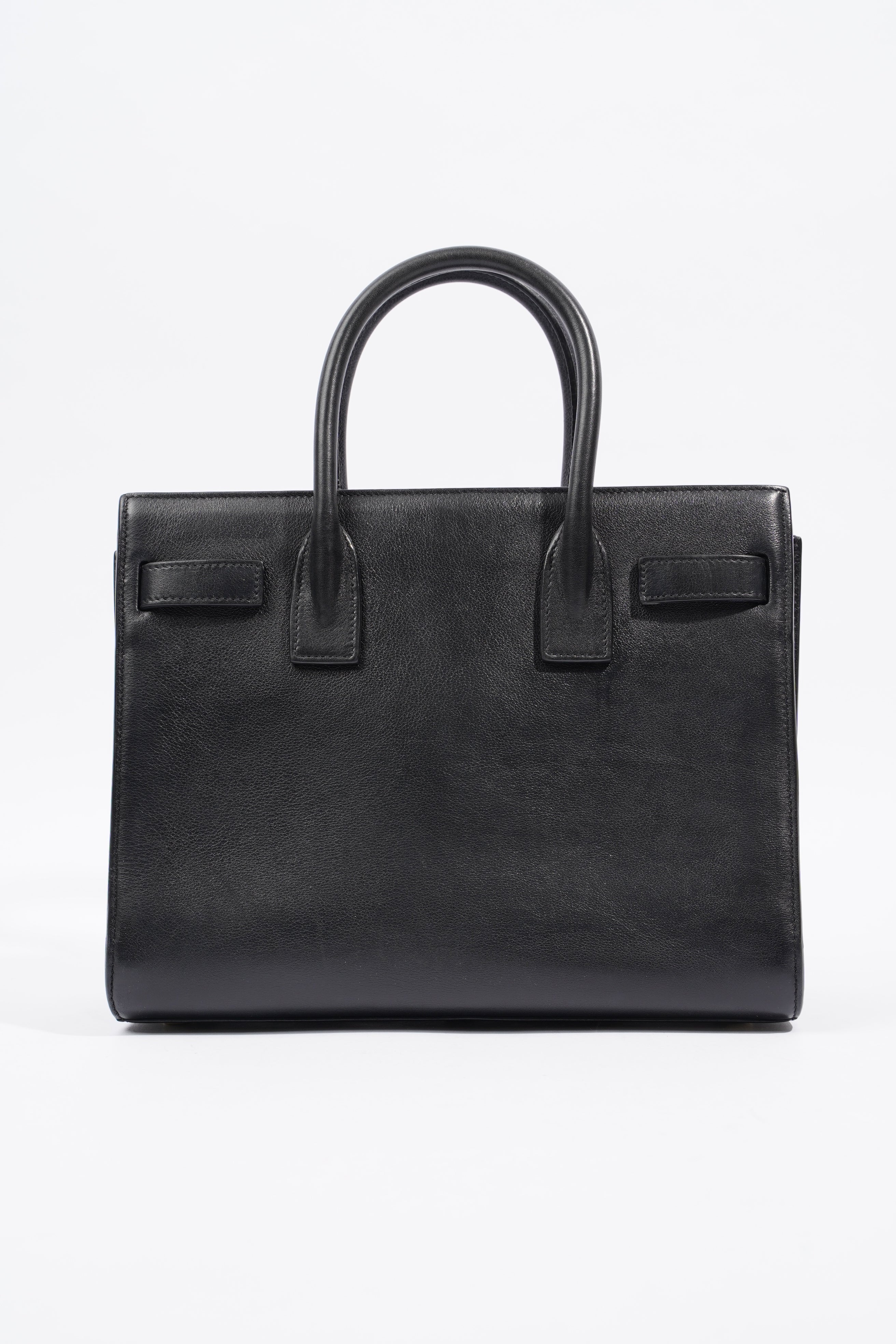 Saint Laurent Sac De Jour Black Calfskin Leather Baby