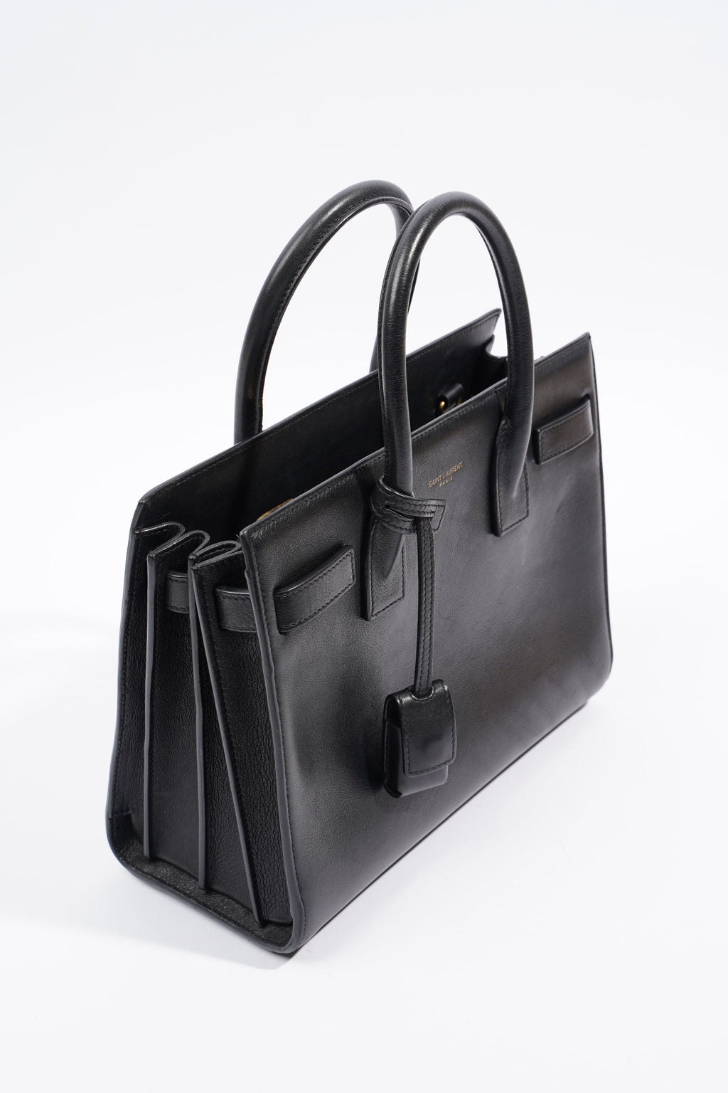 Saint Laurent Sac De Jour Black Calfskin Leather Baby
