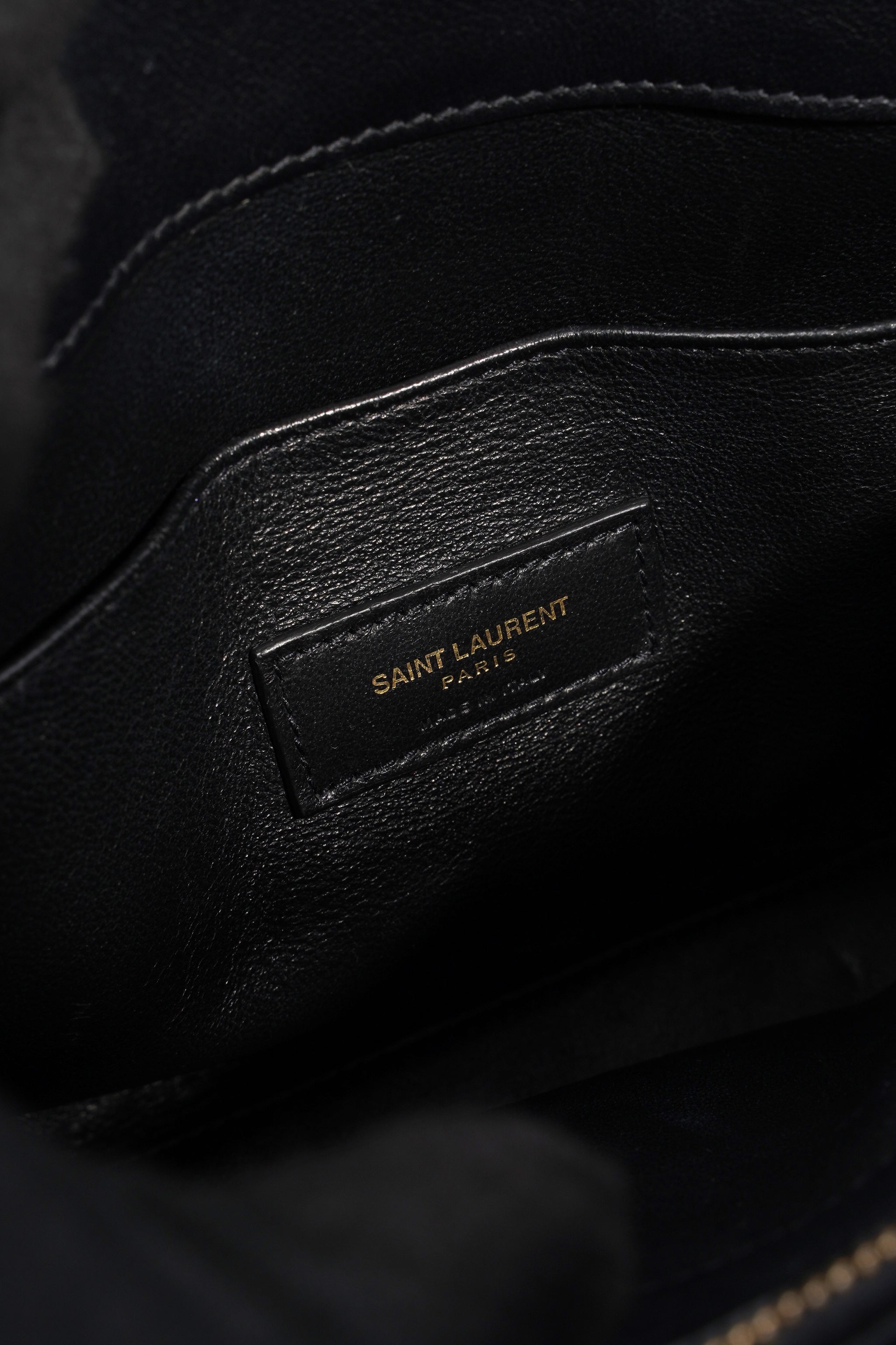 Saint Laurent Sac De Jour Black Calfskin Leather Baby