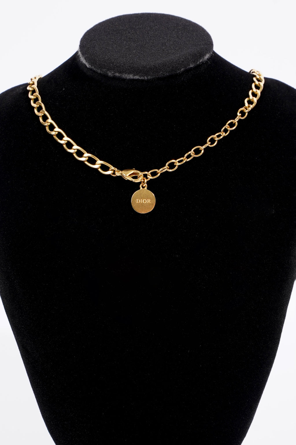 Christian Dior Petite CD Chocker Gold Gold Plated OS
