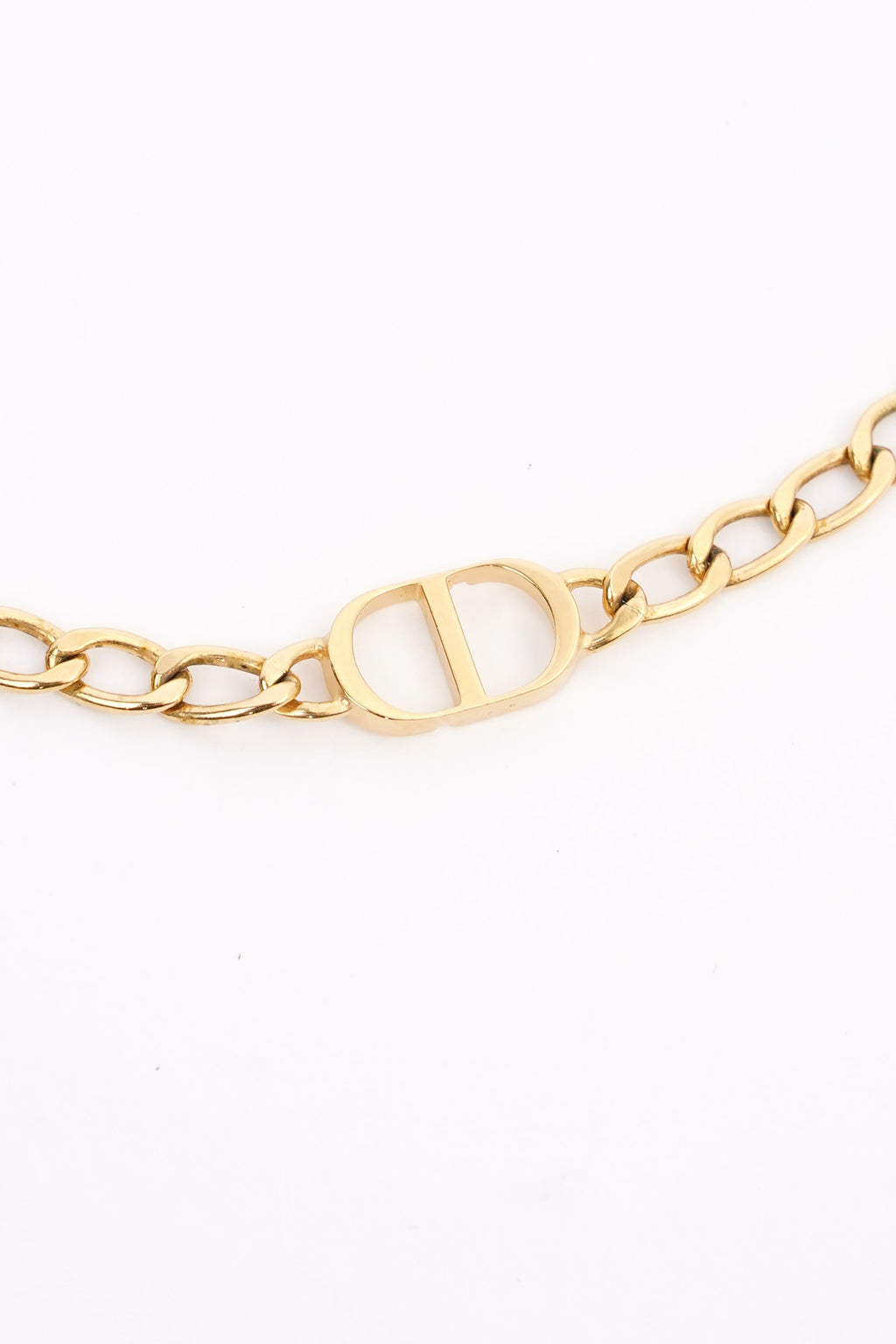 Christian Dior Petite CD Chocker Gold Gold Plated OS