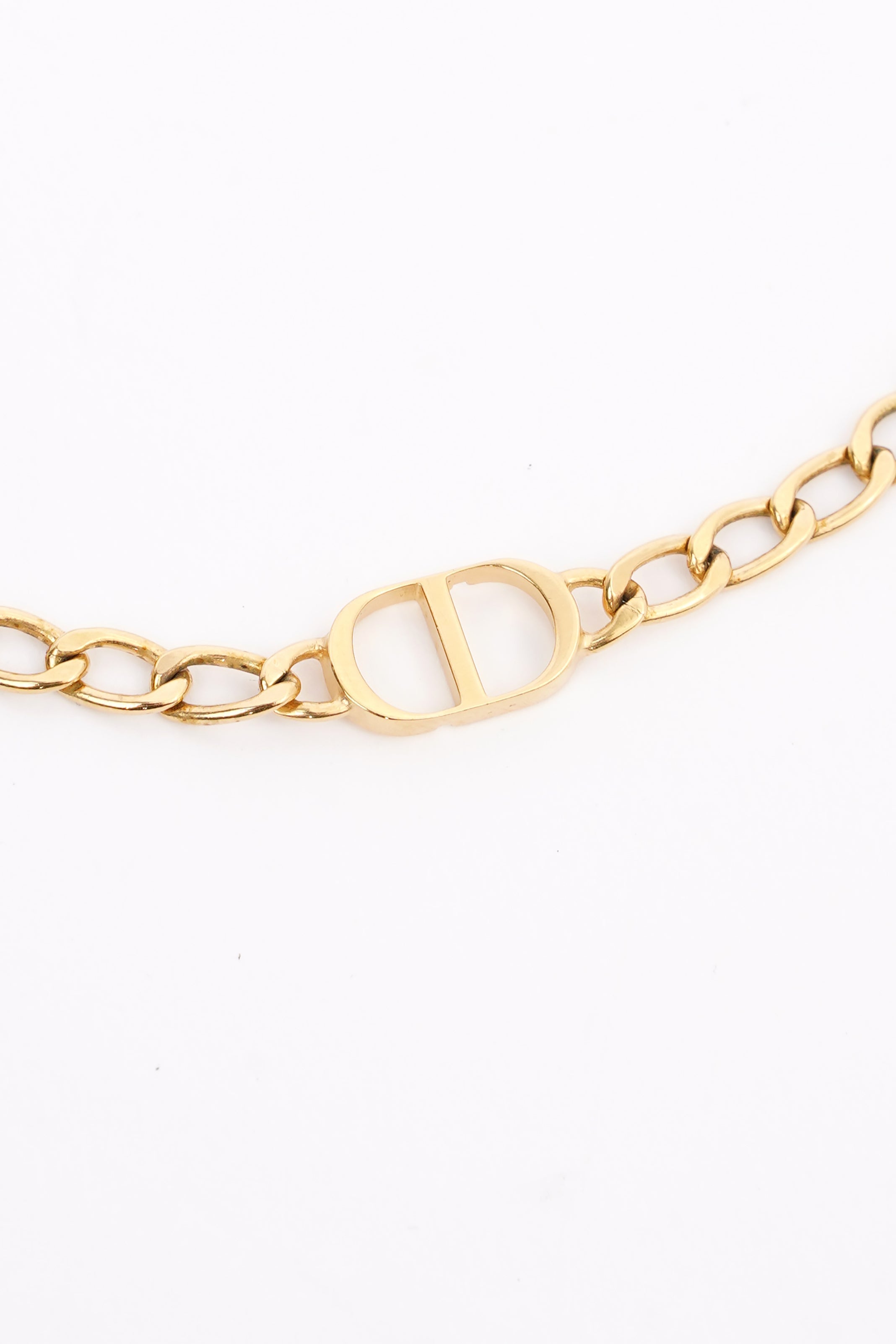 Christian Dior Petite CD Chocker Gold Gold Plated OS