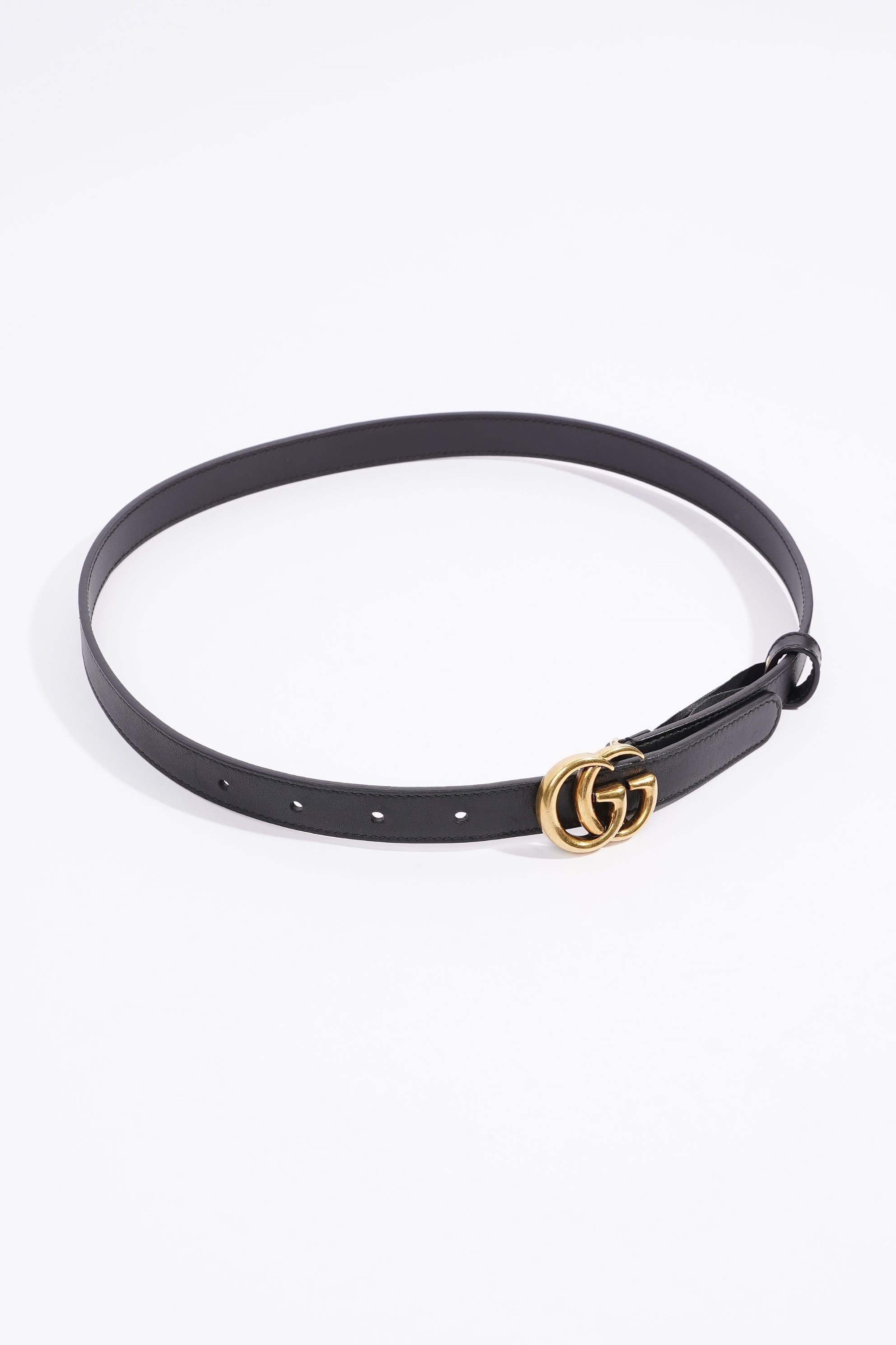 Gucci Marmont Belt Black Leather 70cm