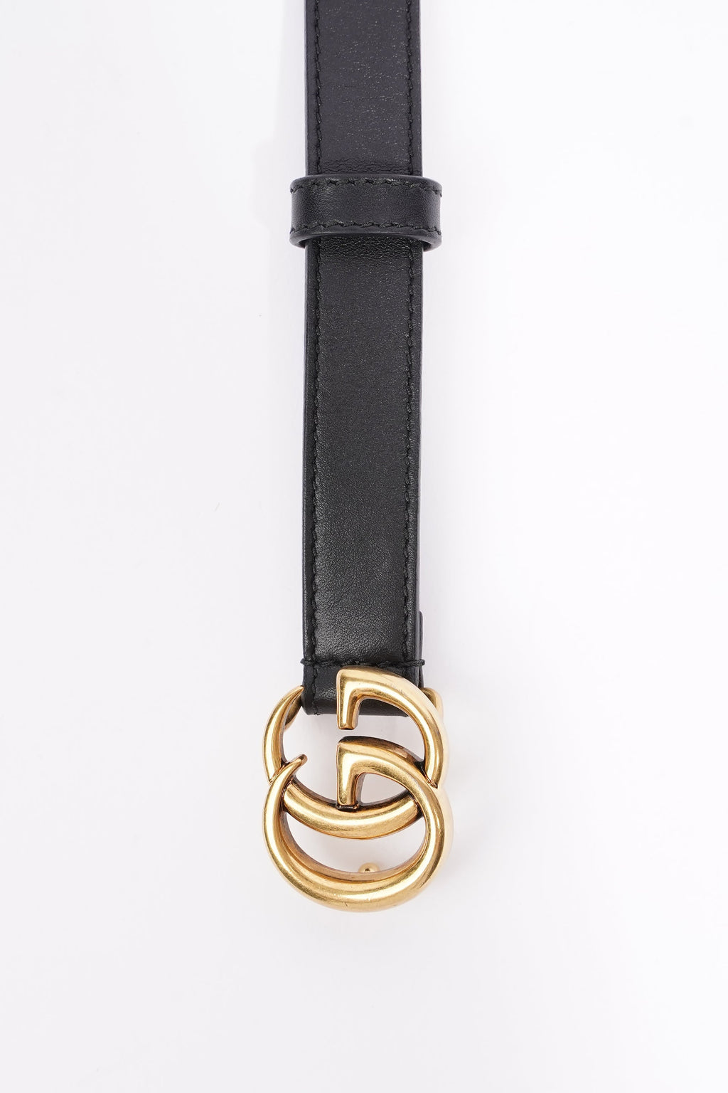 Gucci Marmont Belt Black Leather 70cm