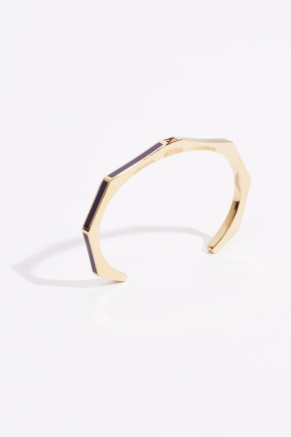 Fendi Baguette Bangle Gold Base Metal Large