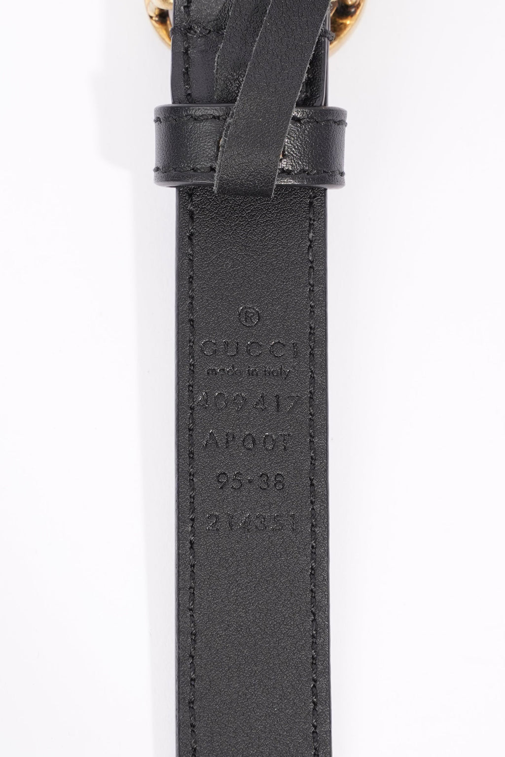 Gucci Marmont Belt Black Leather 95cm