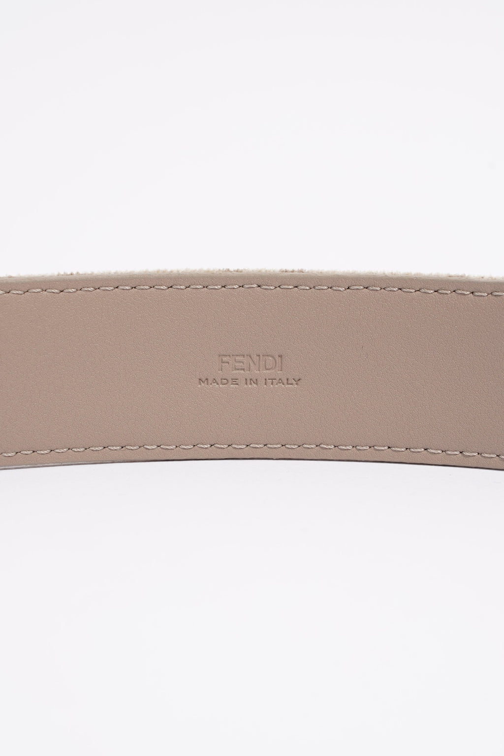 Fendi FF Belt Beige / Grey Canvas 90cm 36"