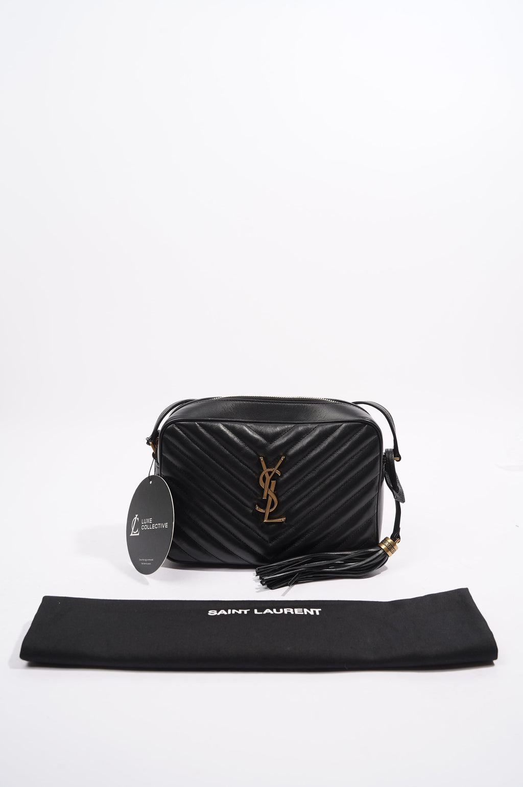Saint Laurent Lou Bag Black Calfskin Leather