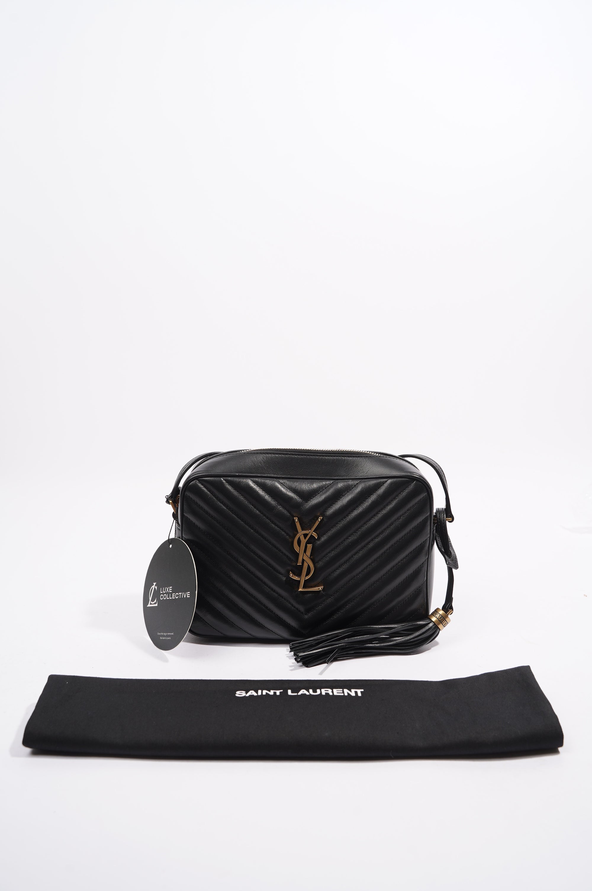 Saint Laurent Lou Bag Black Calfskin Leather