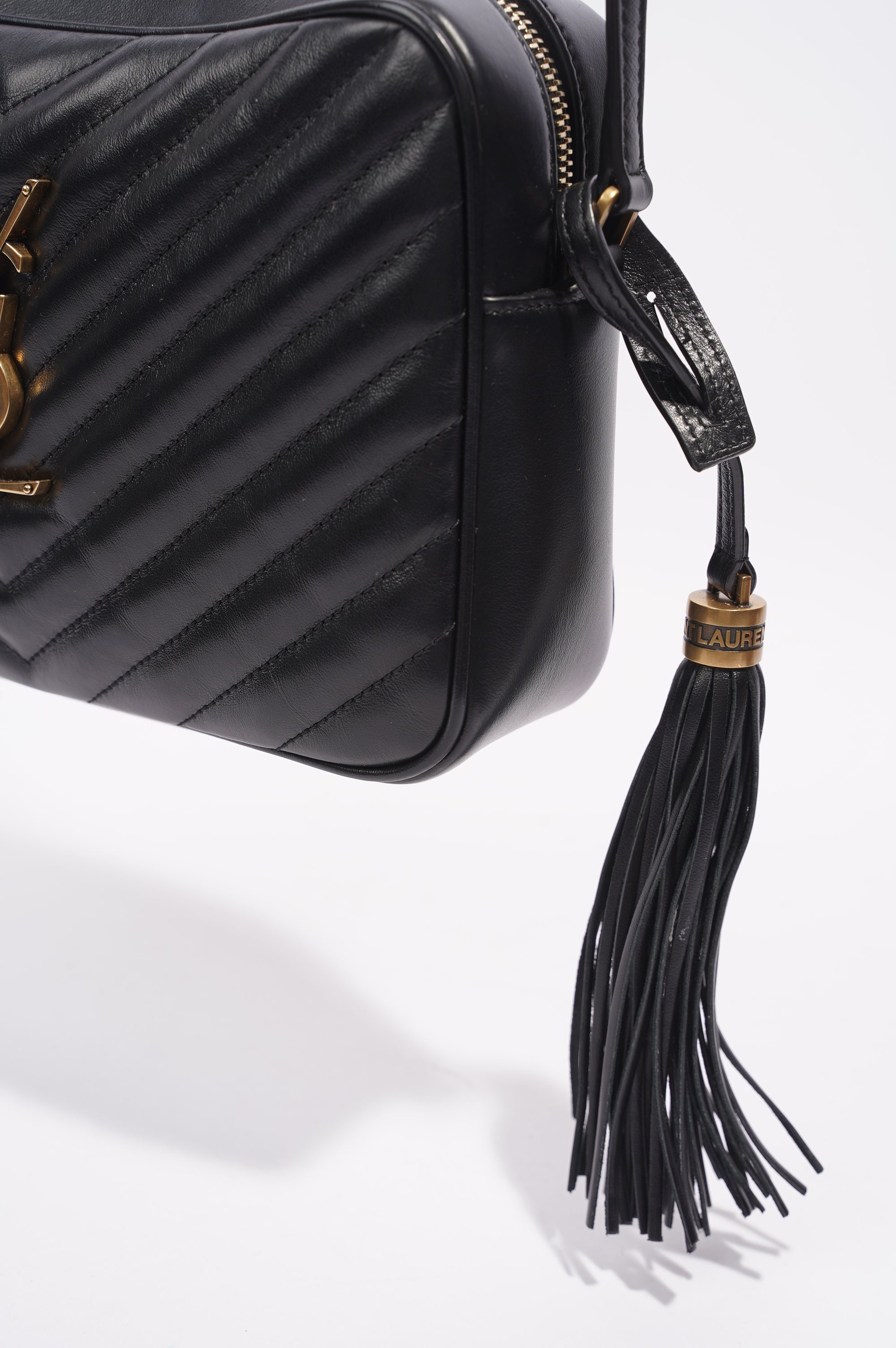 Saint Laurent Lou Bag Black Calfskin Leather