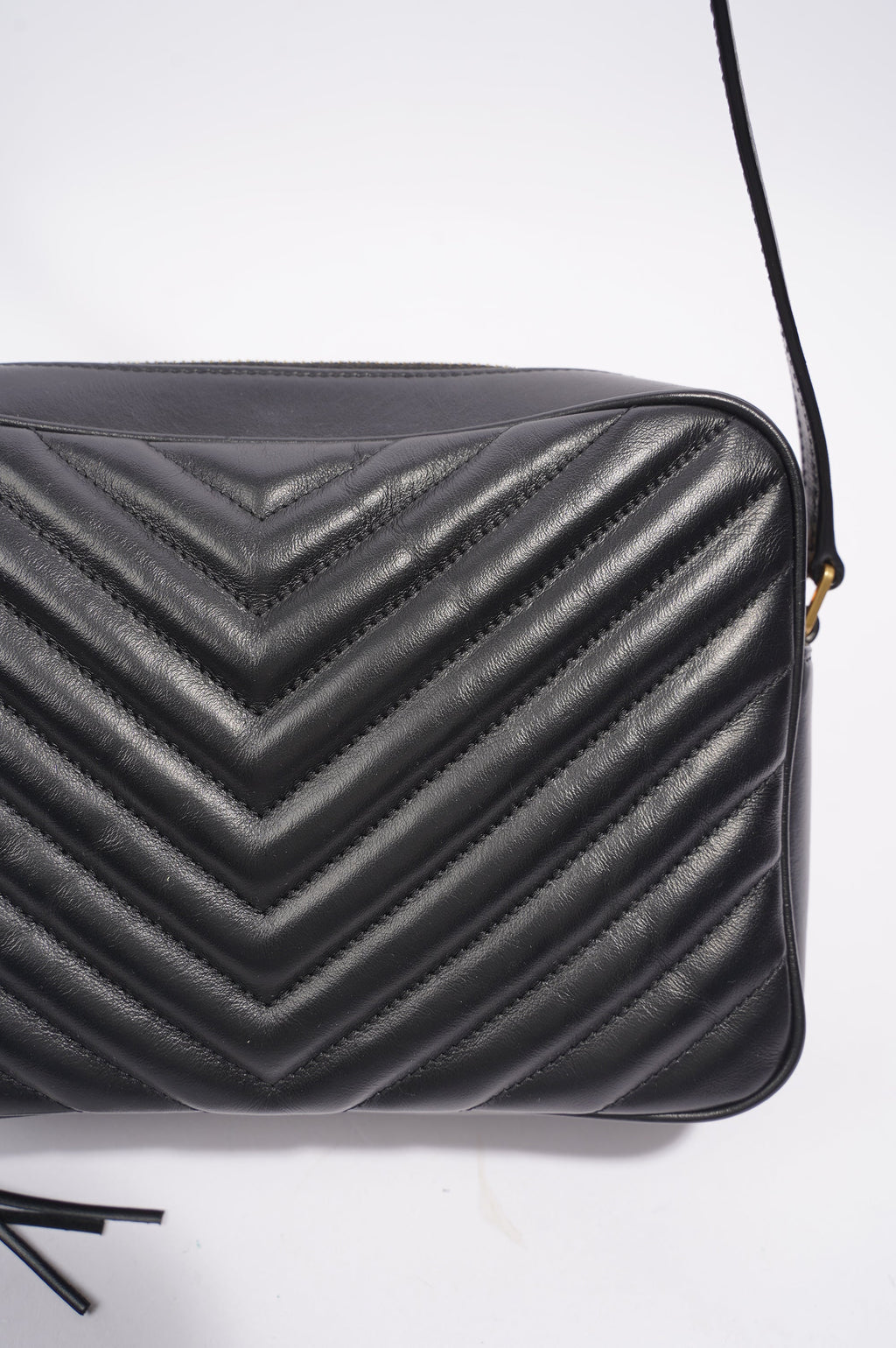 Saint Laurent Lou Bag Black Calfskin Leather