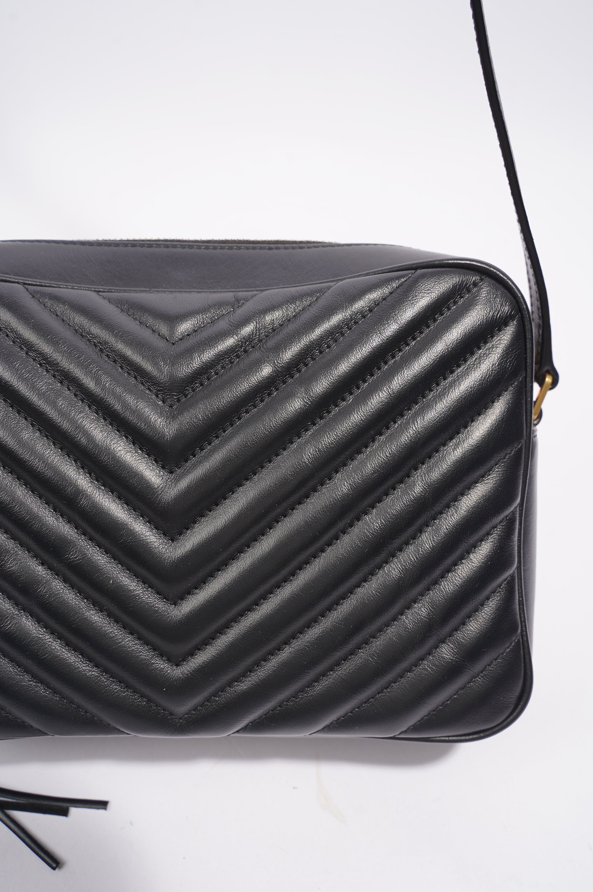 Saint Laurent Lou Bag Black Calfskin Leather