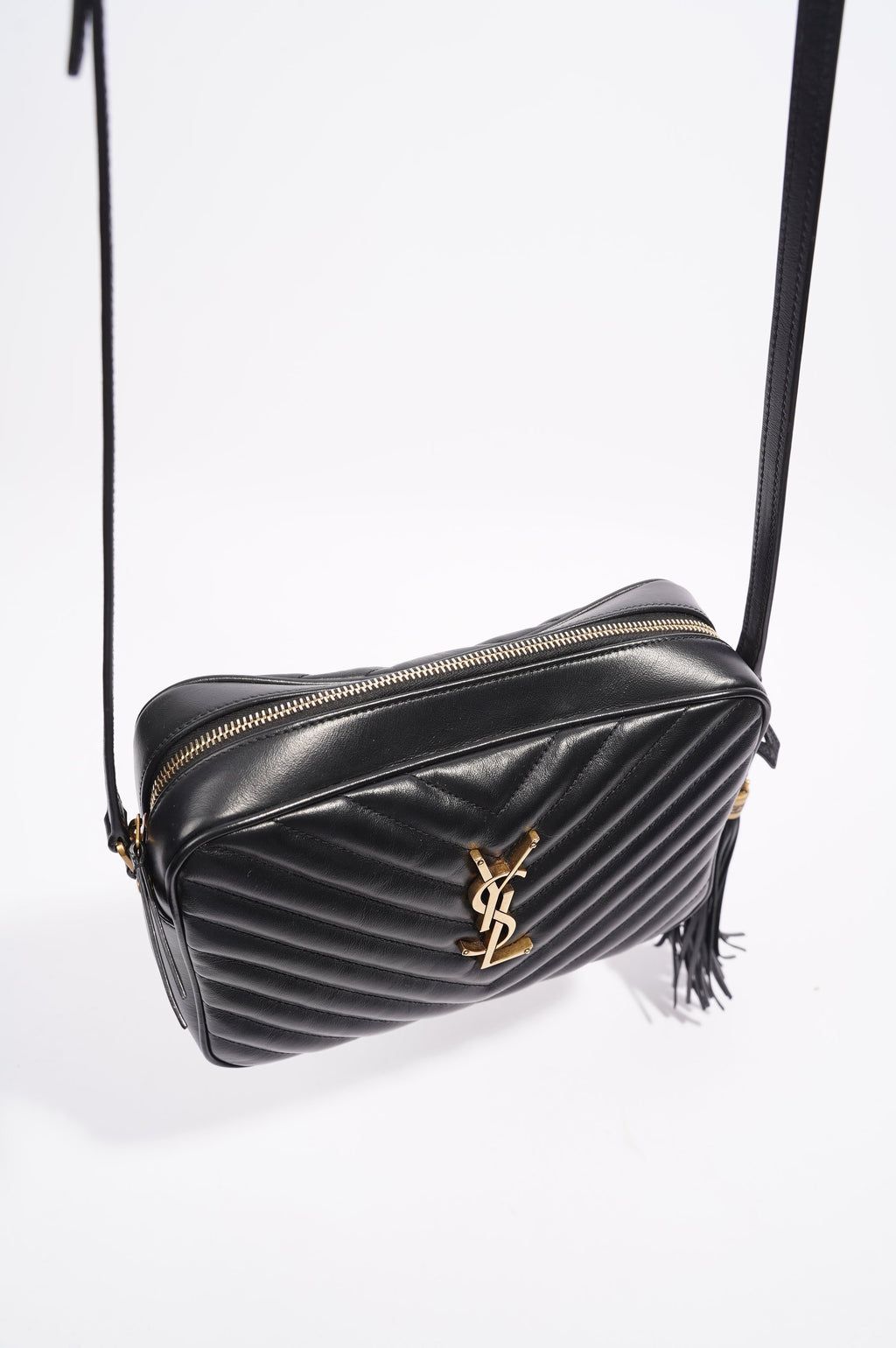 Saint Laurent Lou Bag Black Calfskin Leather