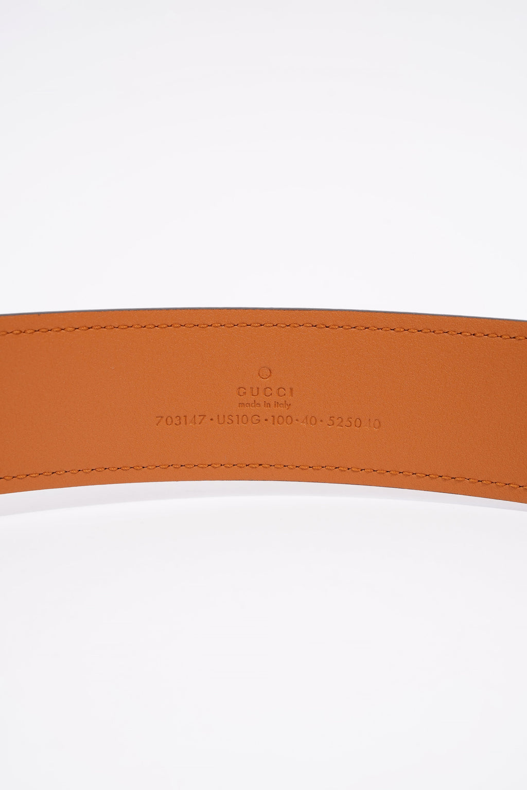 Gucci Interlock GG Belt Tan Leather 100cm